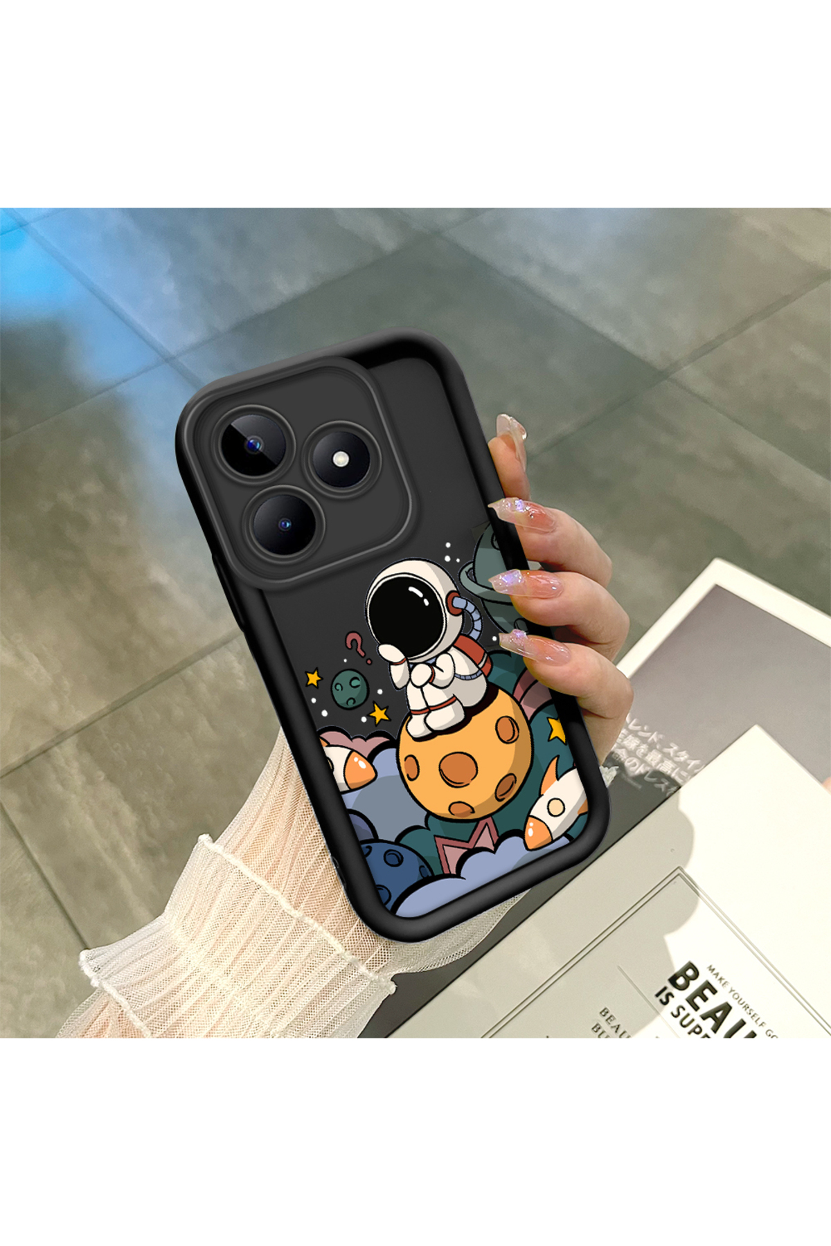 Realme C53 Compatible Astronauts Anti-fall Soft Silicone Phone Case