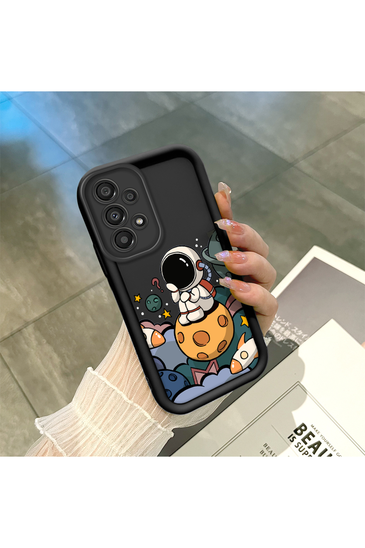 Samsung Galaxy A33 5G Compatible Astronauts Anti-fall Soft Silicone Phone Case