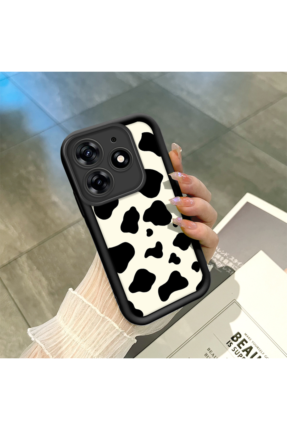 Tecno Spark 10 Pro 4G Compatible Silicone Material Shockproof Simple Black Color Phone Case
