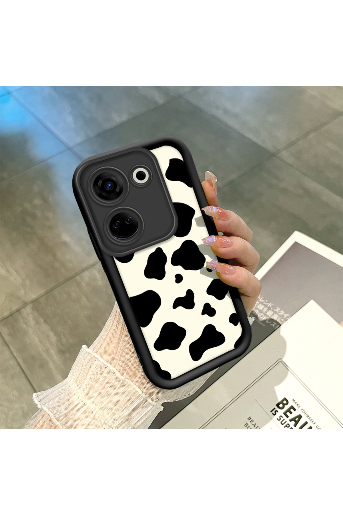 Tecno Camon 20 Pro 4G Compatible Silicone Material Shockproof Simple Black Color Phone Case