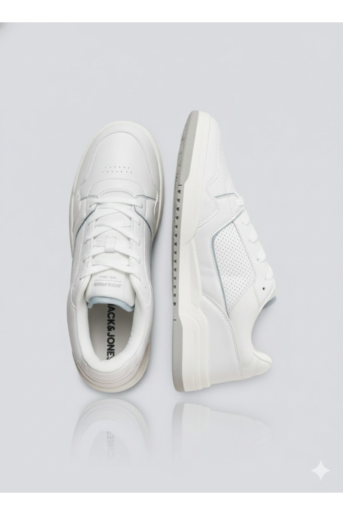 کفش اسنیکر مردانه راسته | جک اند جونز Jack & Jones 12184170 - تصویر 6