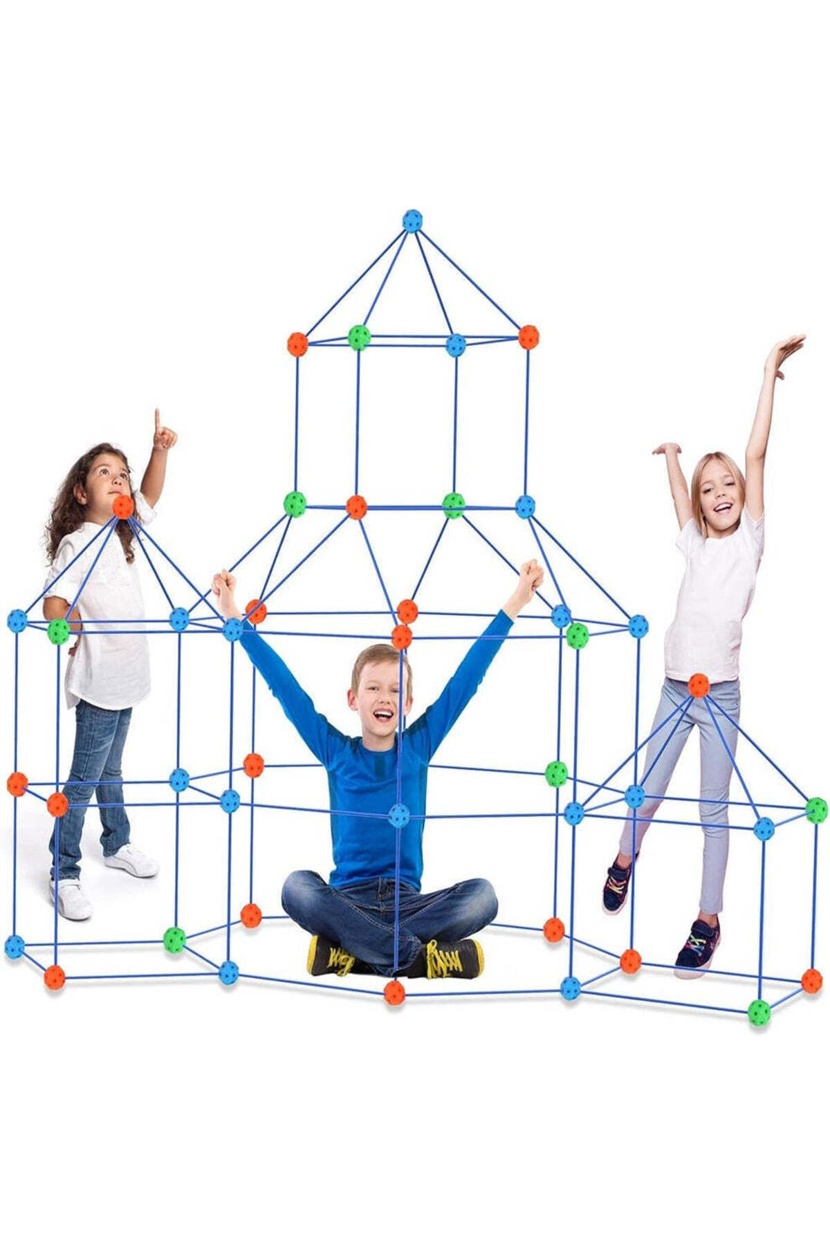 کیت سرگرمی سازنده – اسباب‌بازی خلاقانه ساخت‌وساز ۱۶۸ قطعه‌ای برای پسران و دختران