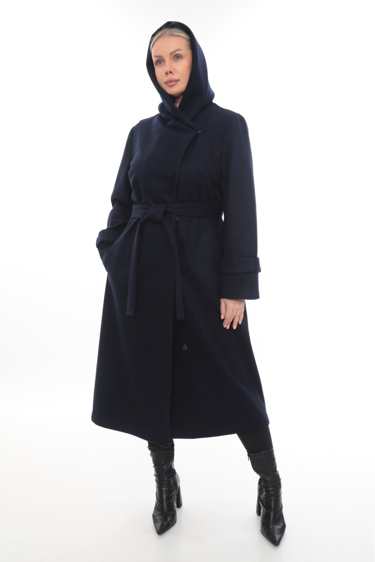 Cristina  büyük beden kase rahat kalıp kaban - Görsel 3