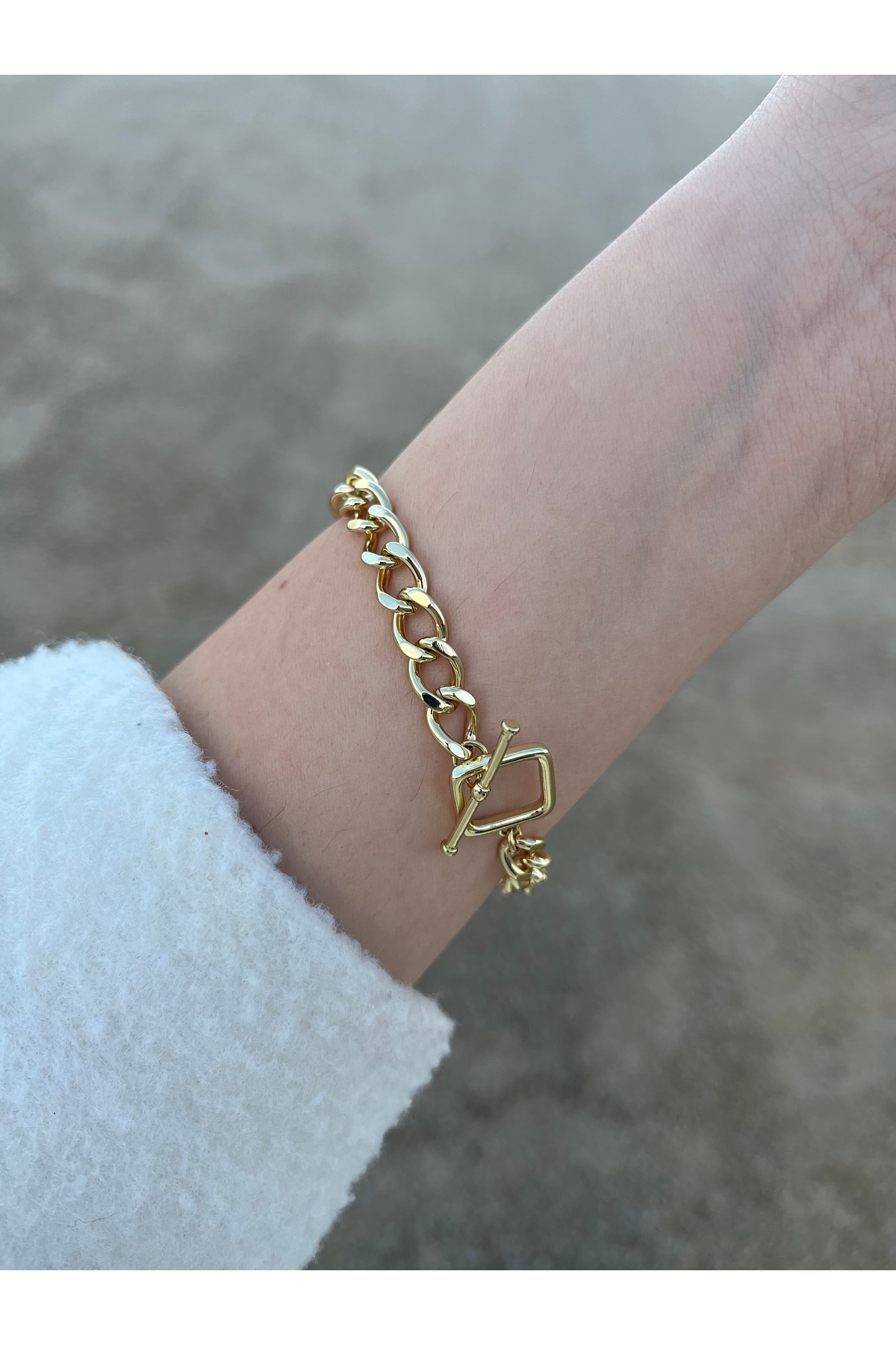 14 K GOLD RENK KARARMAZ ZİNCİR BİLEKLİK