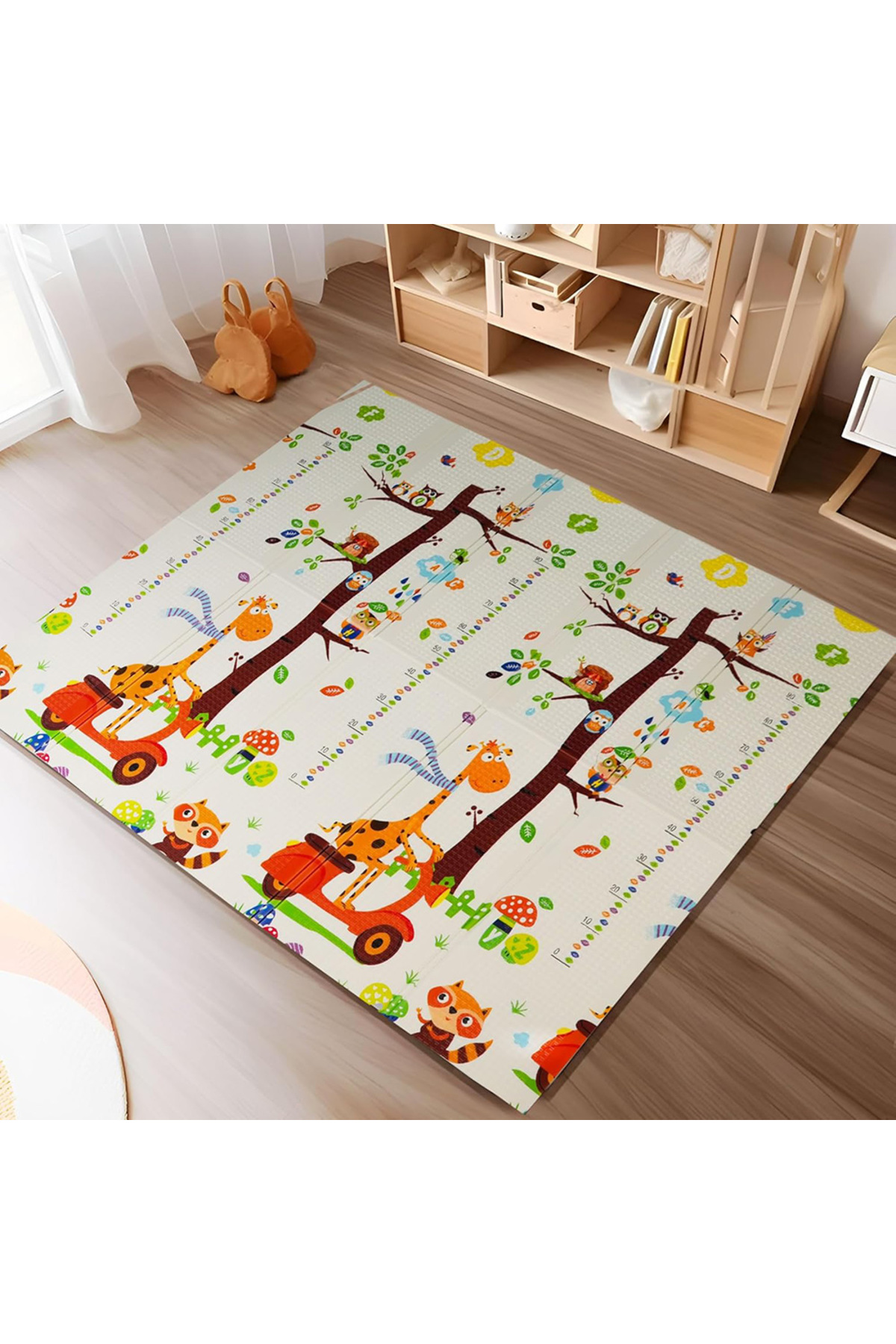 DELT Premium Katlanabilir Çift taraflı çocuk bebek Oyun Matı Harfler (150*200 CM*1 CM Kalınlık)- ÇANTALI fotoğrafı 6 (önizleme)