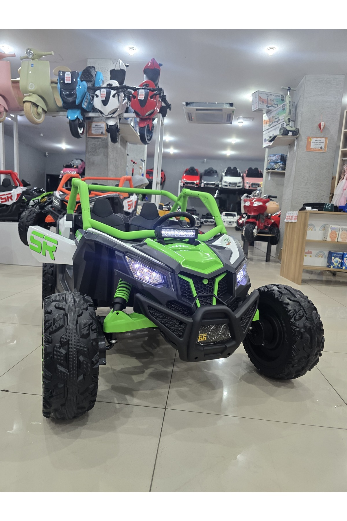 Fable SR Racing 24 Volt Off-Road Jeep! Çift Kişilik, 4x4 Güçlü Motorlar, Tablet Ekran, Kauçuk Lastikler