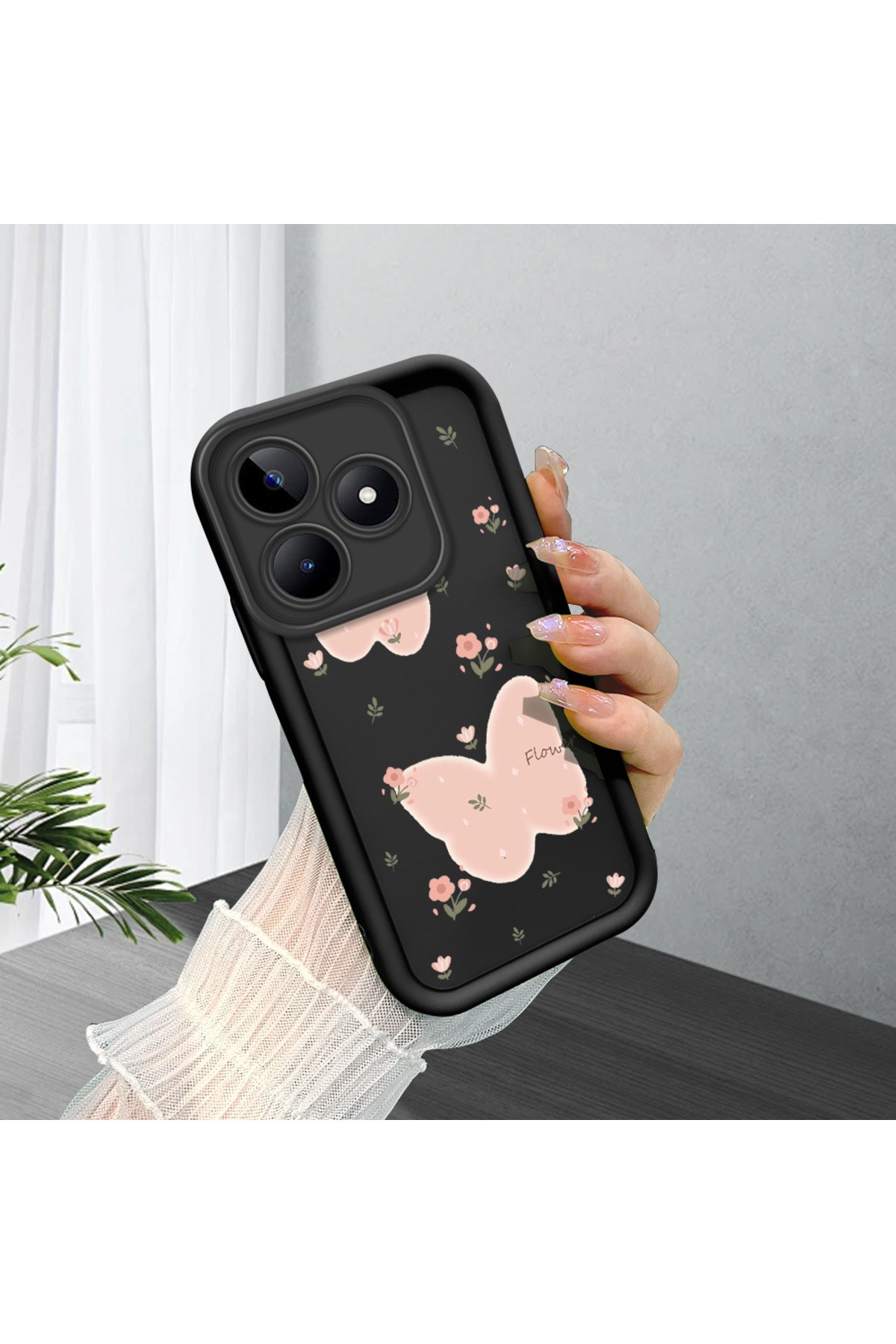 Realme C53 Compatible Small flowers Anti-fall Soft Silicone Phone Case