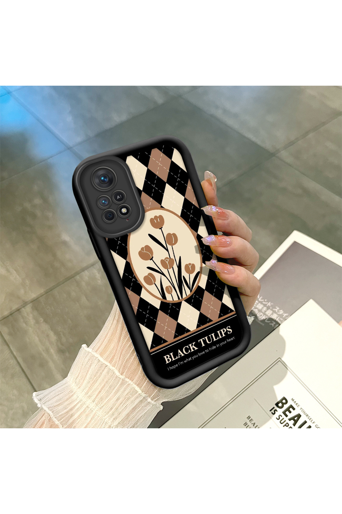 Xiaomi Redmi Note 12 Pro 4G Compatible Frame pattern Anti-fall Soft Silicone Phone Case