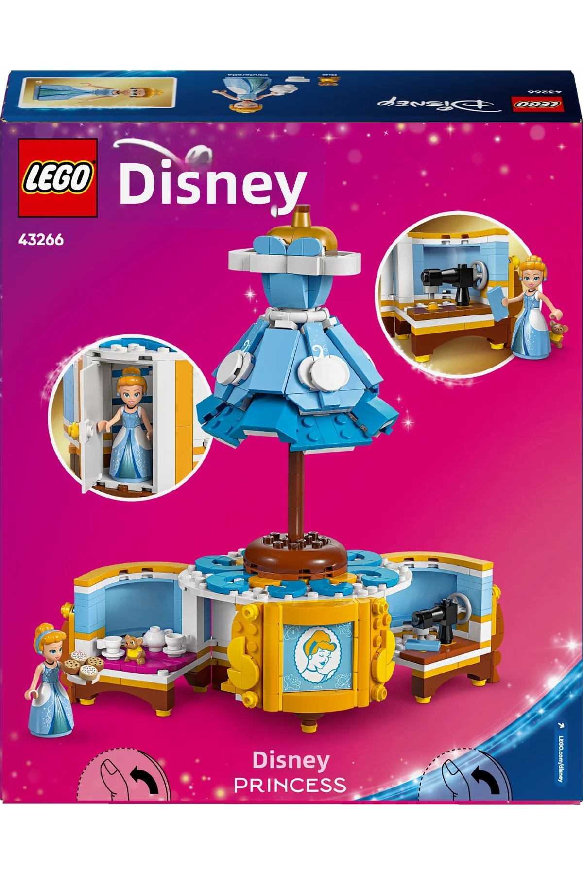 ® ǀ لباس سیندرلا از دیزنی پرنسس ۴۳۲۶۶ – مجموعه ساختنی اسباب‌بازی خلاقانه (۹ سال به بالا) (۴۷۴ قطعه)