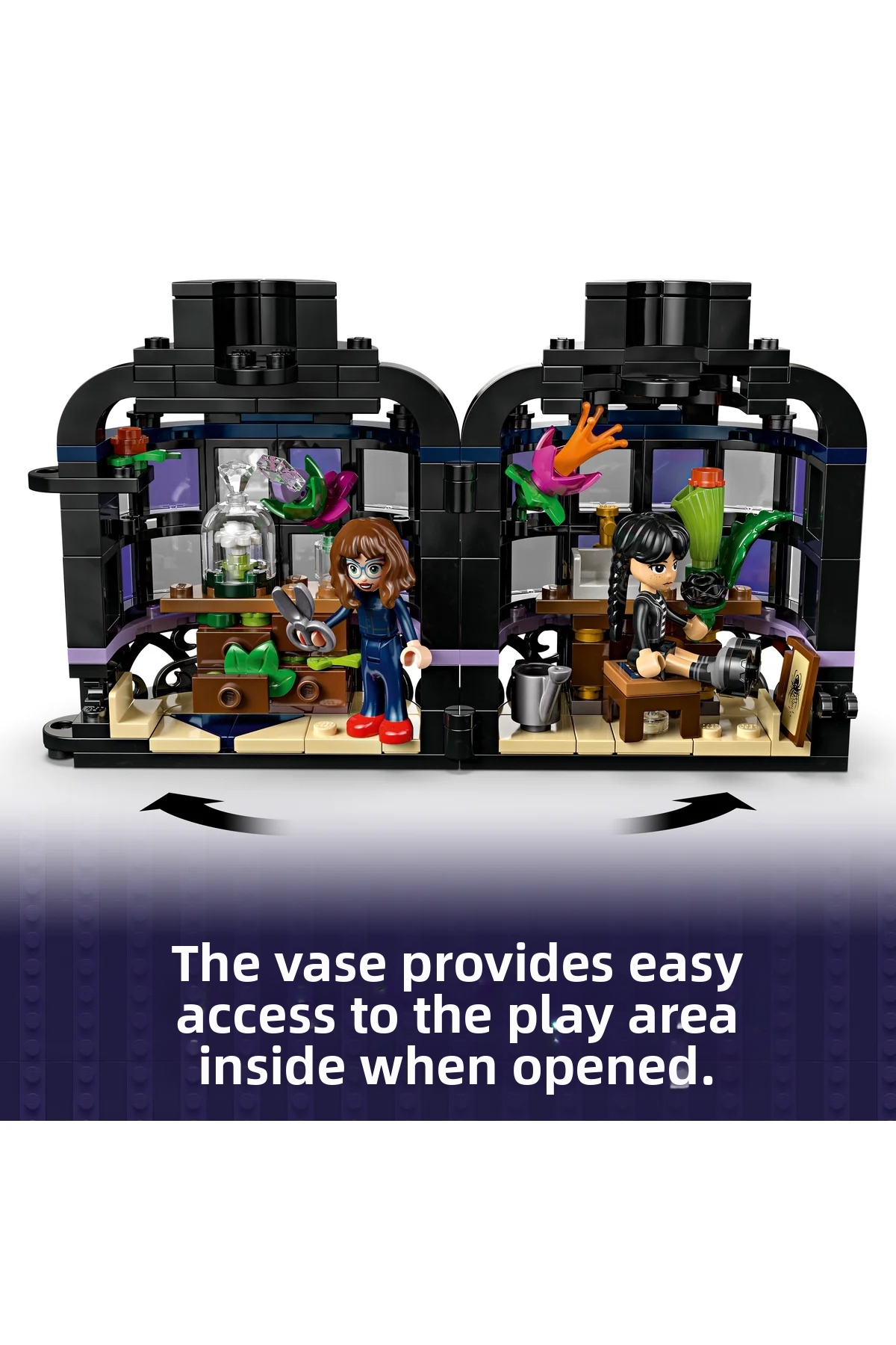 ® Wednesday Black Star Flower 76784 - کیت ساخت مدل گل برای کودکان ۹ سال به بالا (۳۵۸ قطعه)