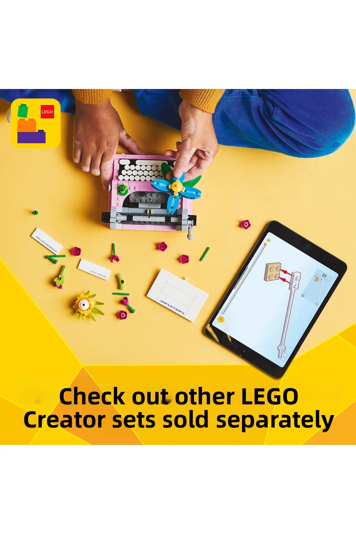 ® کریِیتور ماشین تحریر ۳ در ۱ با گل‌ها، مجموعه اسباب‌بازی ۳۱۱۶۹