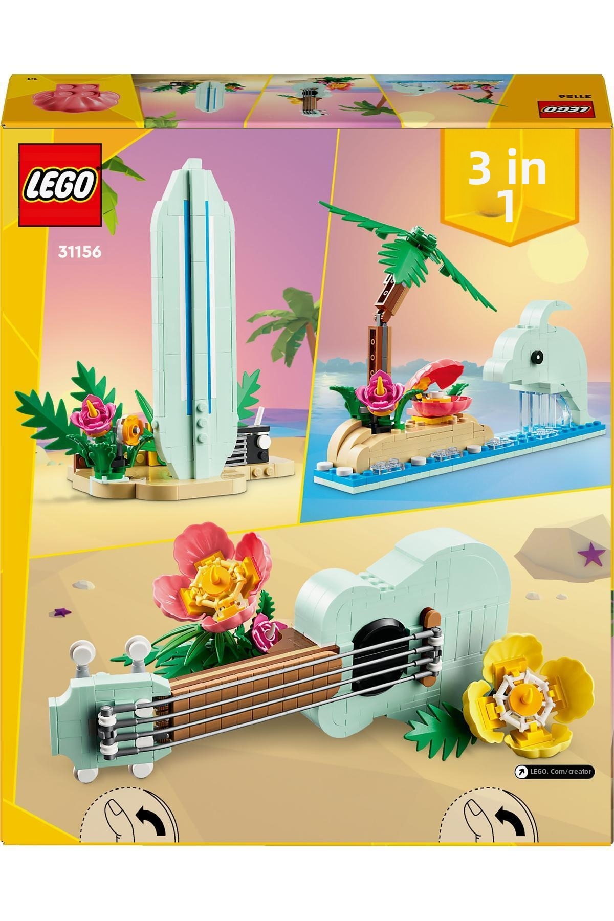 تروپیکال یوکللی سازنده – ست اسباببازی ۳ در ۱ ۳۱۱۵۶