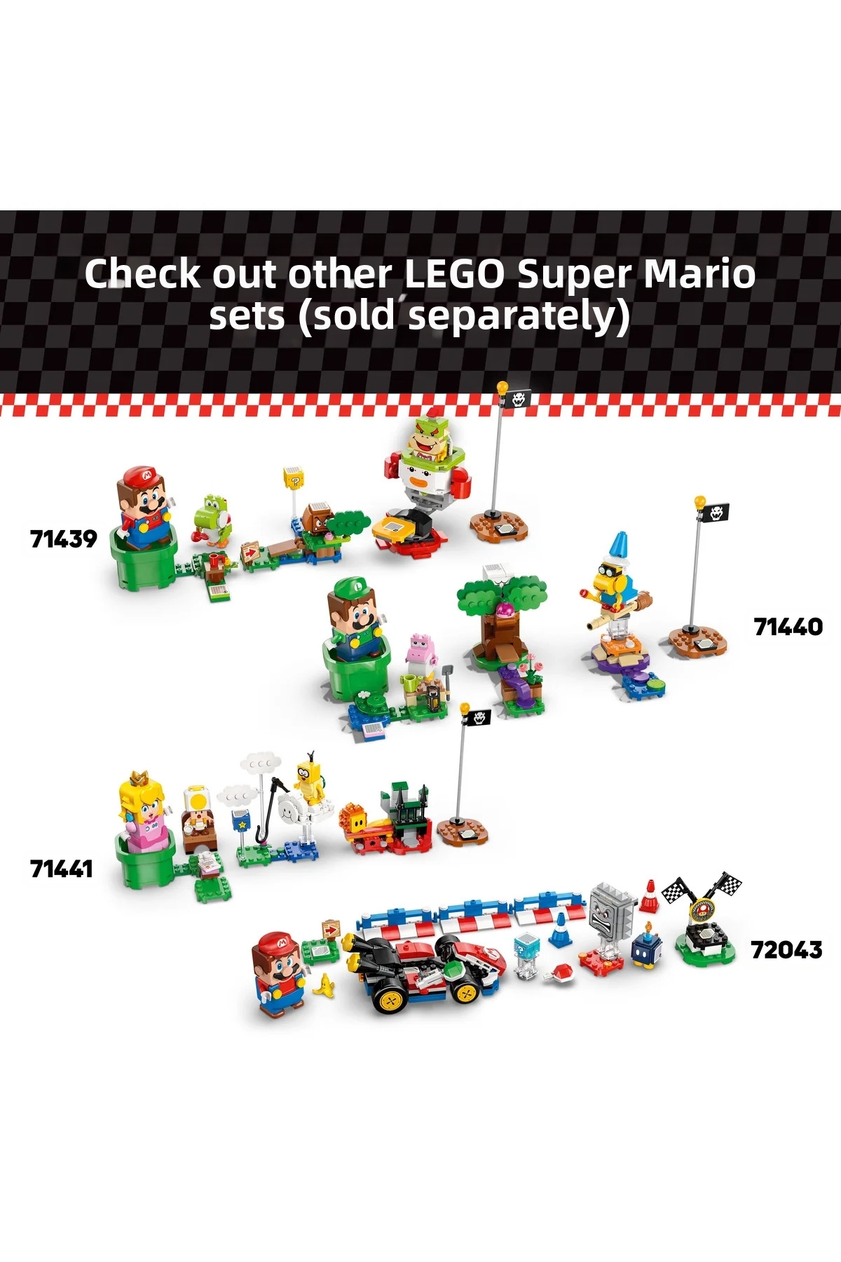 ® سوپر ماریو ™ ماریو کارت ™ – قلعه باوزر 72039 – مجموعه ساختنی اسباب‌بازی برای کودکان ۹+ (۱۰۶۸ قطعه)