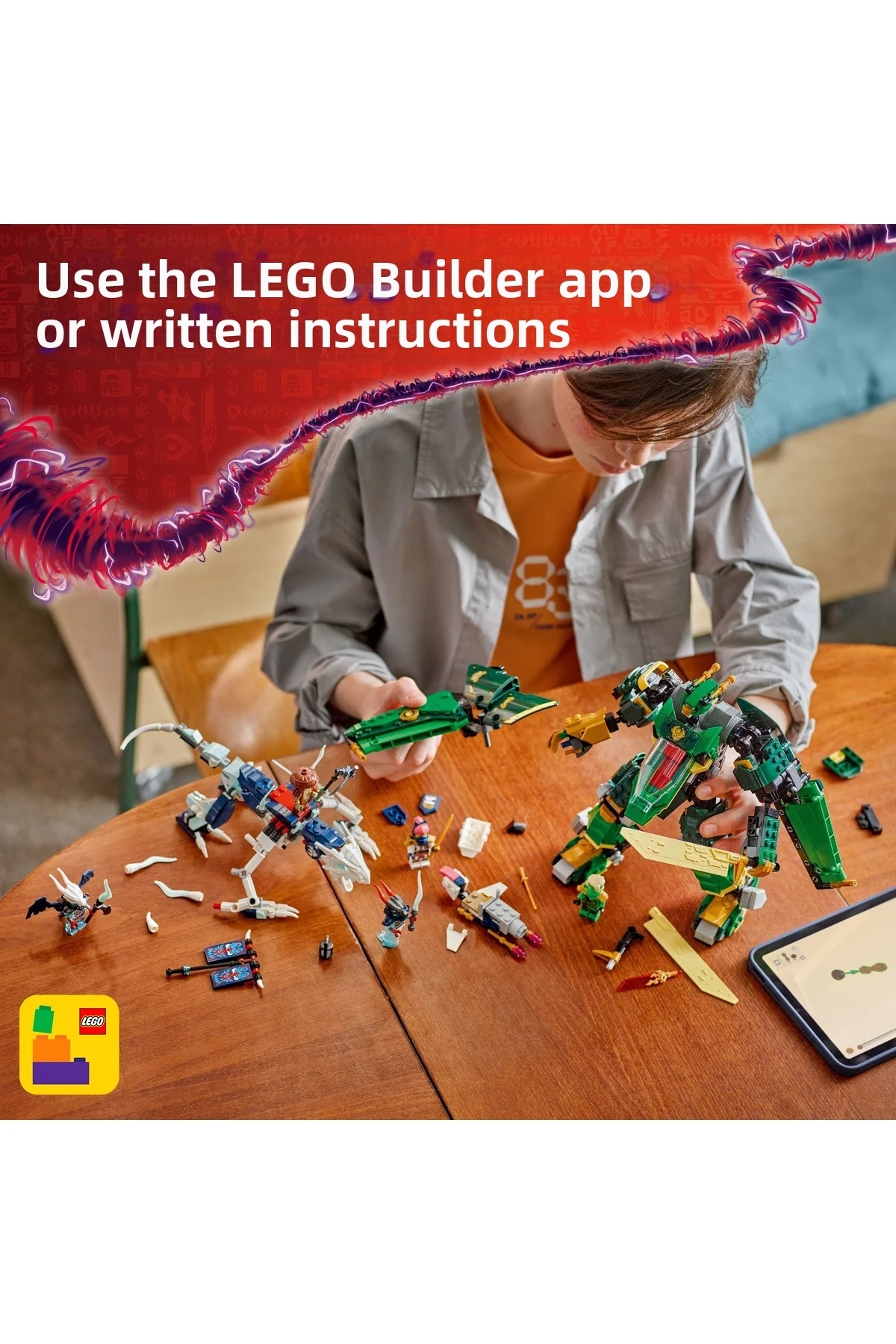 ® نینجاگو ® ربات جت لویید ۷۱۸۴۵ – مجموعه ساخت اسباب‌بازی خلاقانه برای کودکان ۹ سال به بالا (۱۱۱۲P)