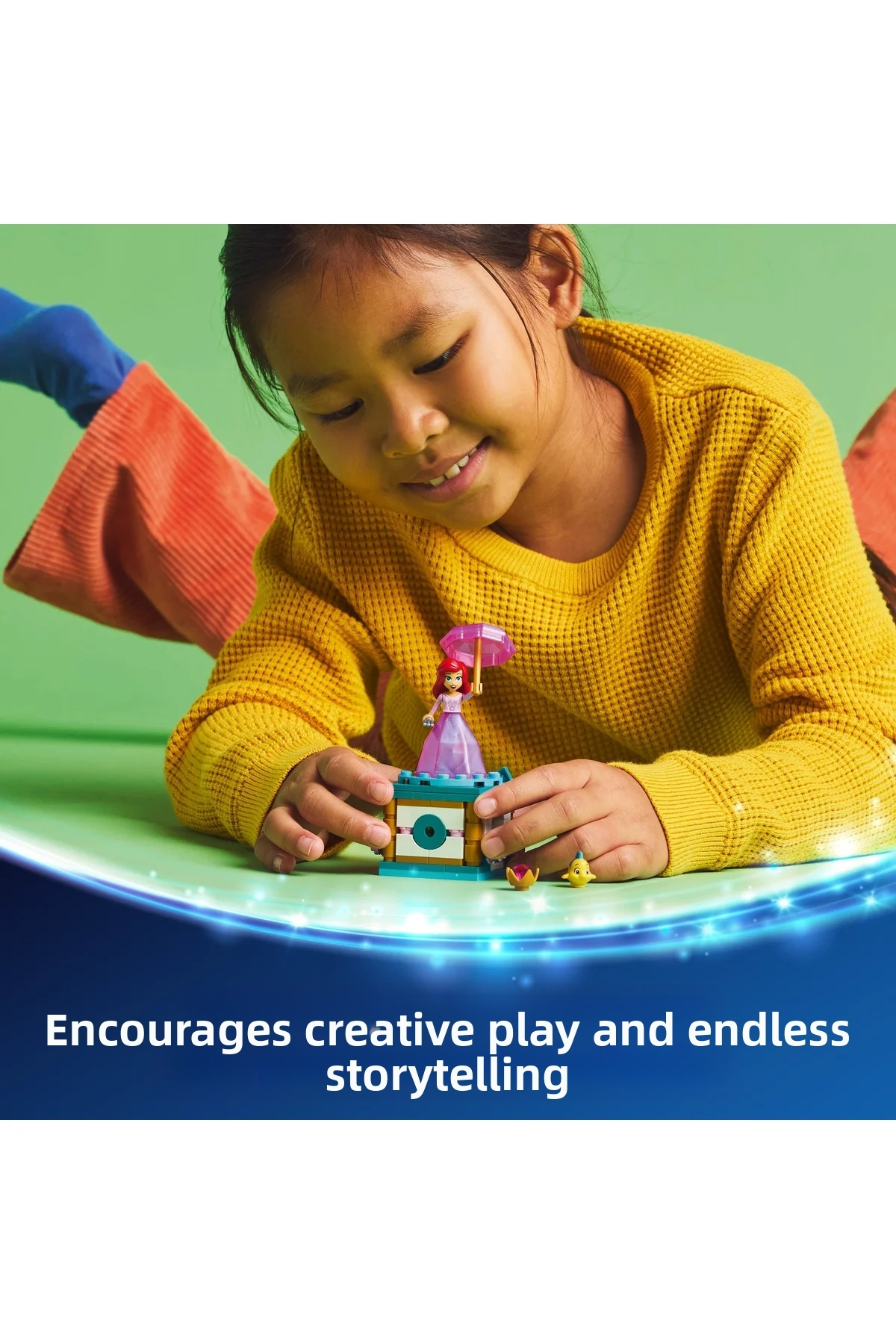 ® ǀ دیزنی پرنسس آریل چرخان ۴۳۲۵۹ – مجموعه ساختنی اسباببازی ۵ سال به بالا (۹۳ قطعه)