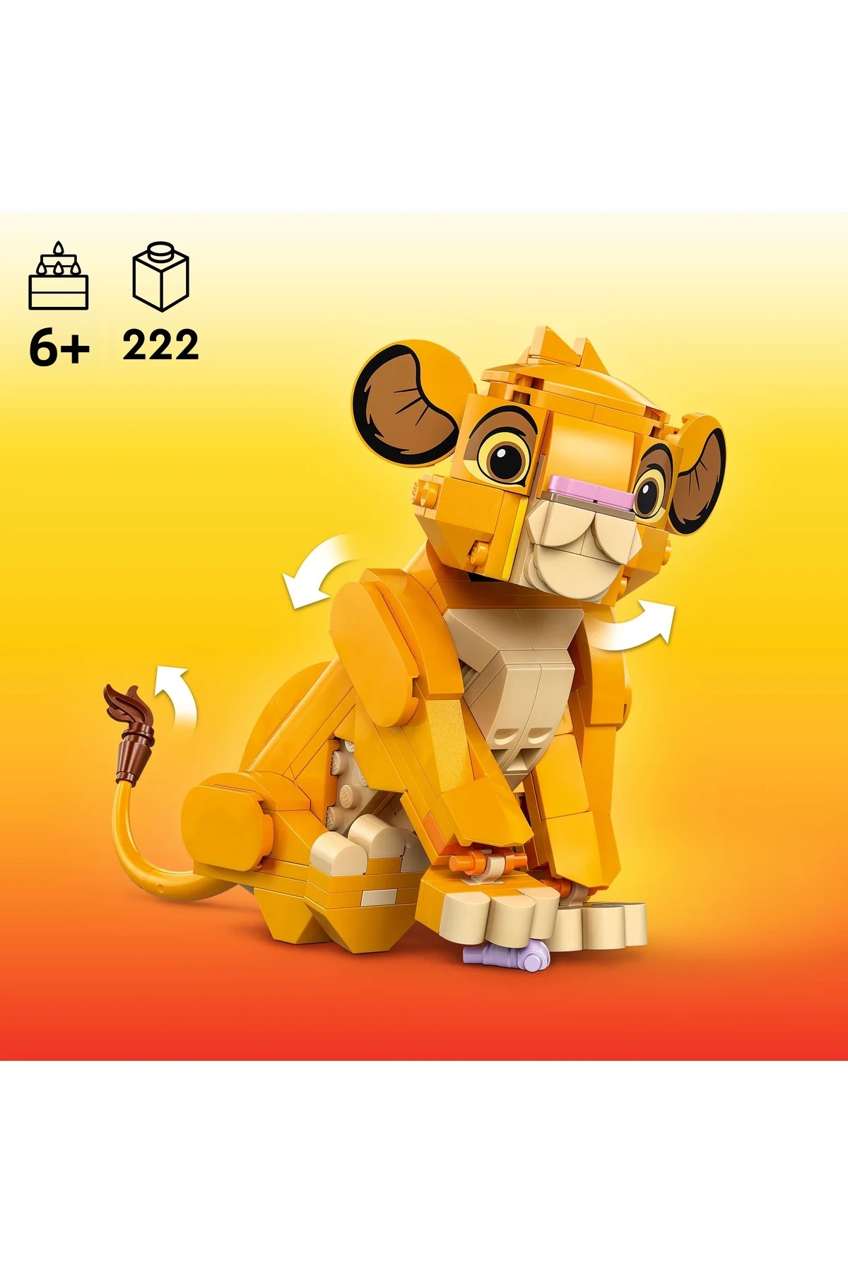 دیزنی بیبی شیرشاه سیمبا ۴۳۲۴۳ – ست اسباببازی برای ۶ سال به بالا (۲۲۲ قطعه)