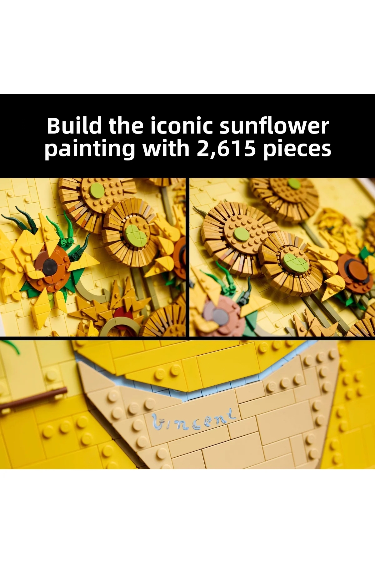 ® آرت وینسنت ون گوگ – آفتابگردان‌ها ۳۱۲۱۵ – کیت ساخت ماکت تزئینی برای بزرگسالان (۲۶۱۵P)