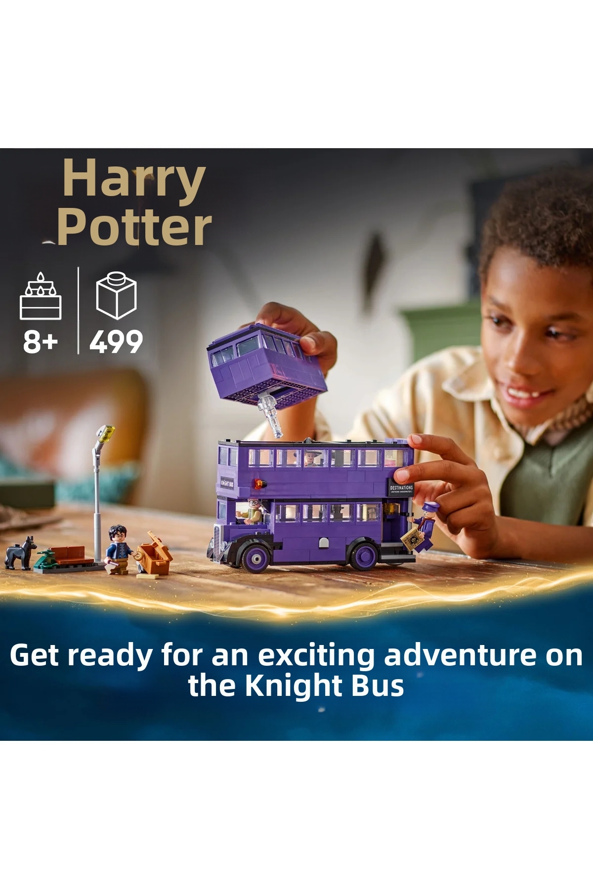 ماکت ساختنی خودروی کودکان هری پاتر™ ماجراجویی اتوبوس هیزِر 76446 – مناسب سنین ۸ سال به بالا (۴۹۹P)