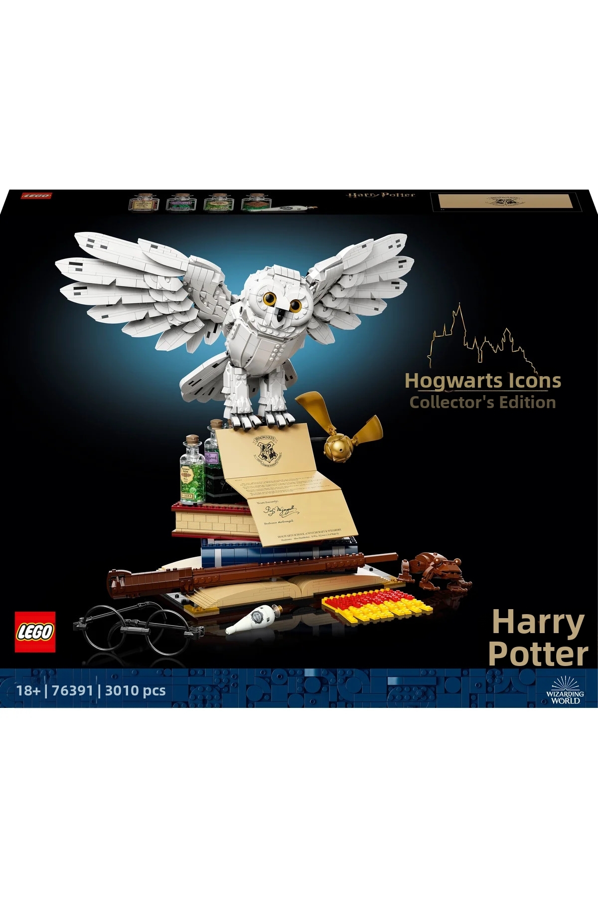 ® هری پاتر ™ هاگوارتز ™ آیکونها – مجموعه کلکسیونی ۷۶۳۹۱- کیت ساخت مدل ۱۸+ (۳۰۱۰P)
