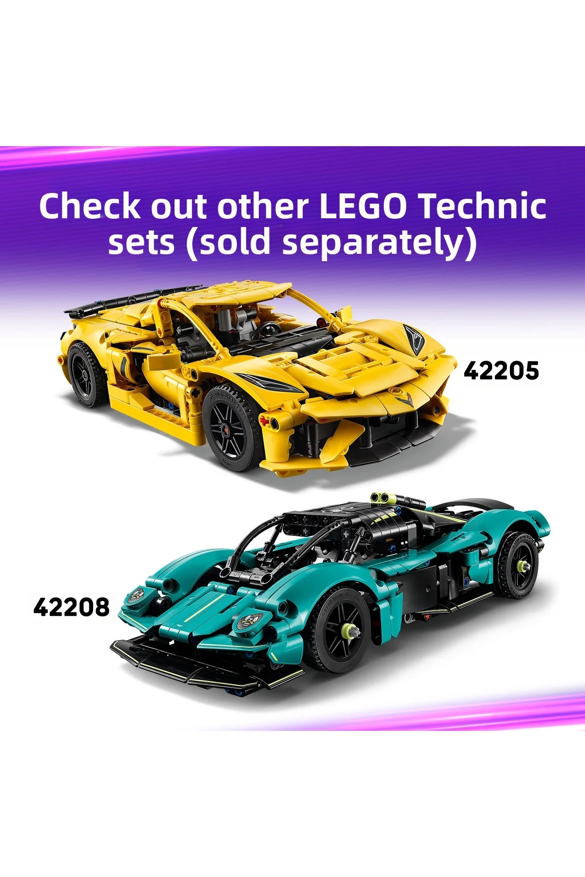 ® تکنیک آستون مارتین والکیری 42208 – مجموعه ساخت ماشین اسباب‌بازی خلاقانه برای کودکان ۹ سال به بالا (۷۰۷ قطعه)