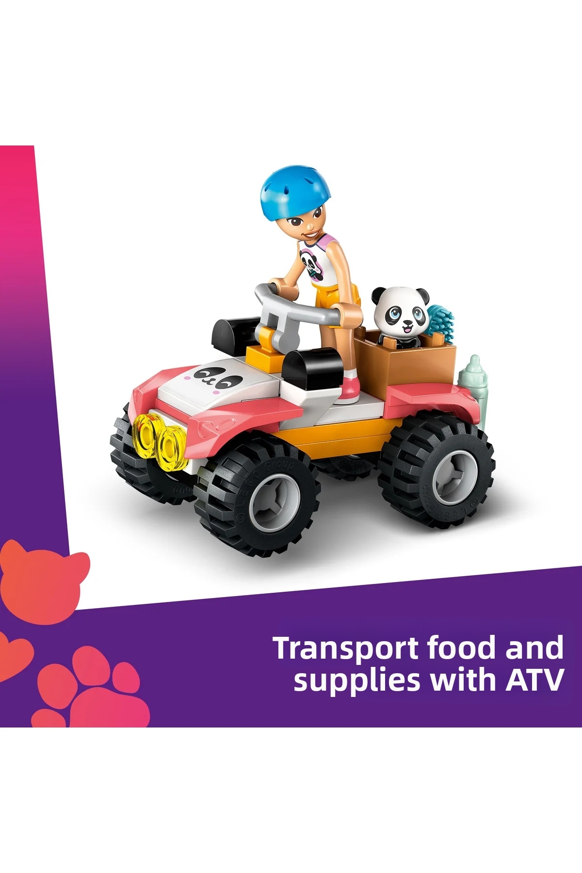 ® Friends پناهگاه پاندا مراقبت از حیوانات 42648 – مجموعه ساختنی اسباب‌بازی خلاقانه برای کودکان ۷ سال به بالا (۲۴۳ قطعه)