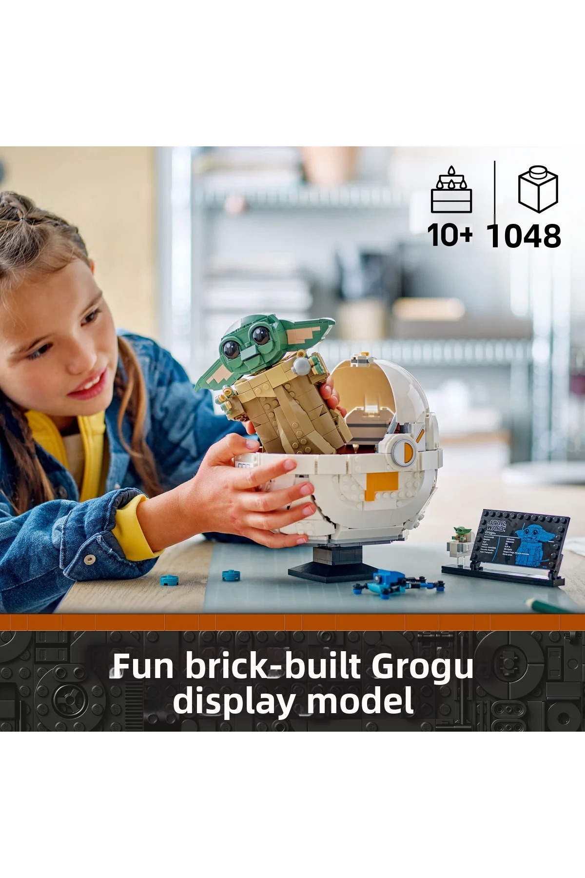 ® جنگ ستارگان: ماندالورین™ گروگو™ با کالسکه‌ی شناور، فیگور قابل ساخت ۷۵۴۰۳