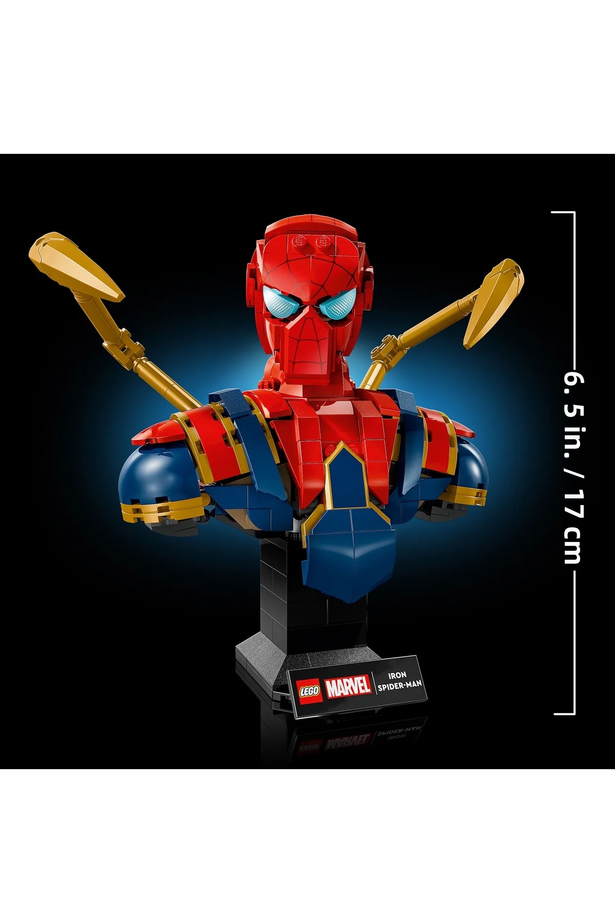 ® ǀ مجسمه نیم‌تنه مرد عنکبوتی آهنی مارول ۷۶۳۲۶ – کیت ساخت مدل کلکسیونی برای بزرگسالان (۳۷۹P)