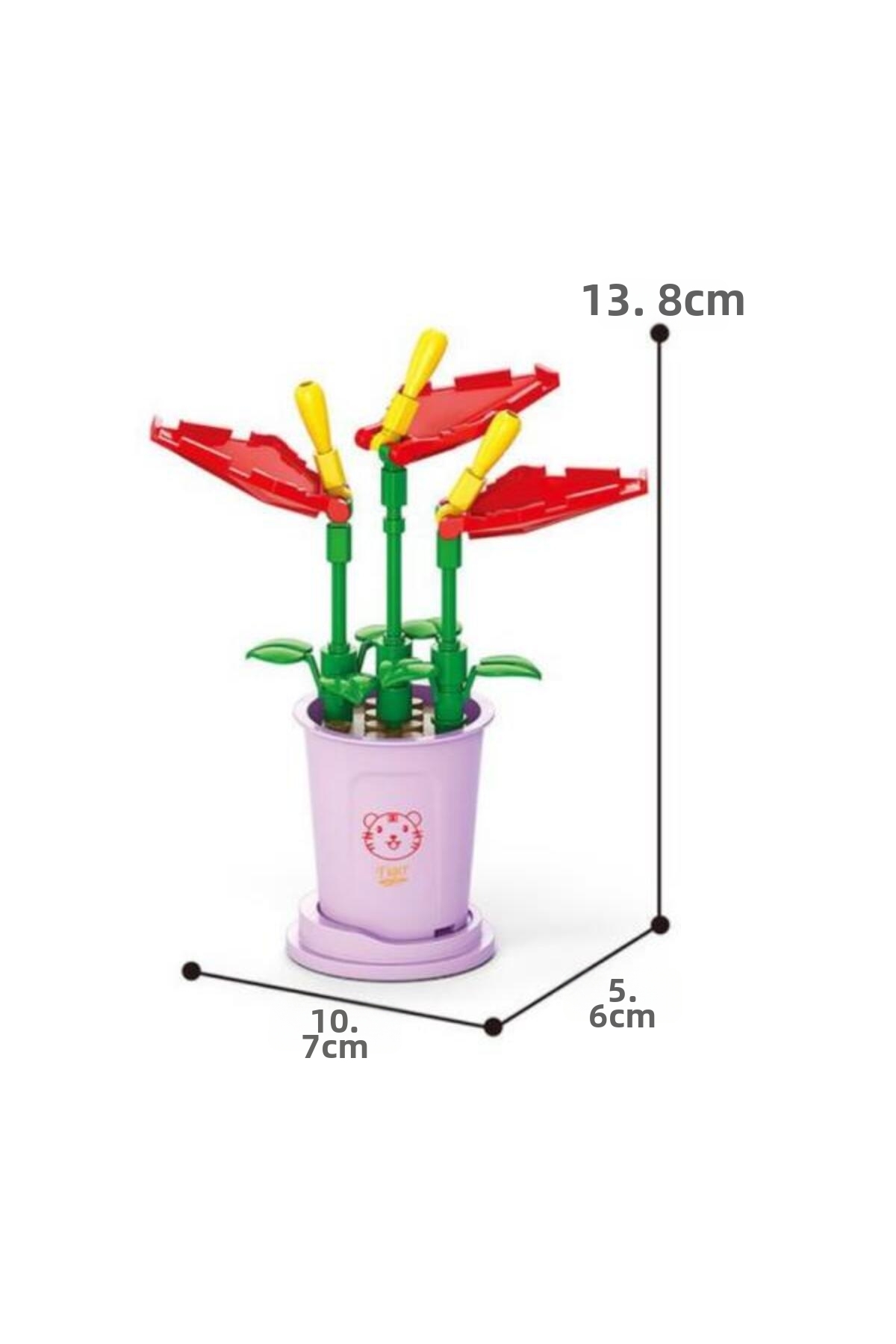 سیتویز بلوکهای گل ۸۸۱۴-۳ آنتوریوم شرزریانوم – ست ۲۹ تکه بلوکهای ساختنی گل (۶ سال به بالا)