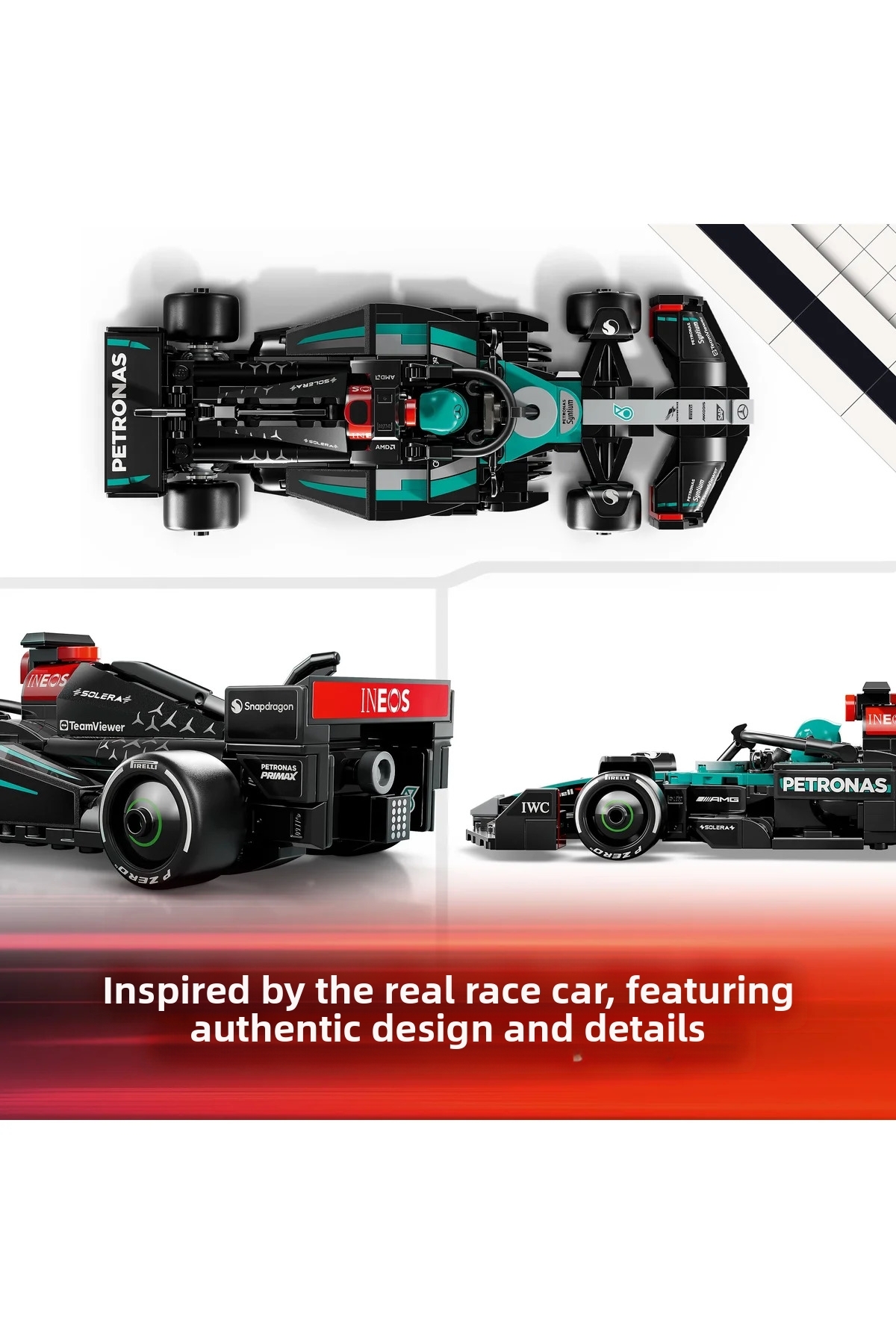 اسپید چمپیونز ® مرسدس-آمجیئیسی اف۱ W15 خودروی مسابقهای ۷۷۲۴۴ – مجموعه ساختنی اسباببازی ۱۰+ (۲۶۷P)