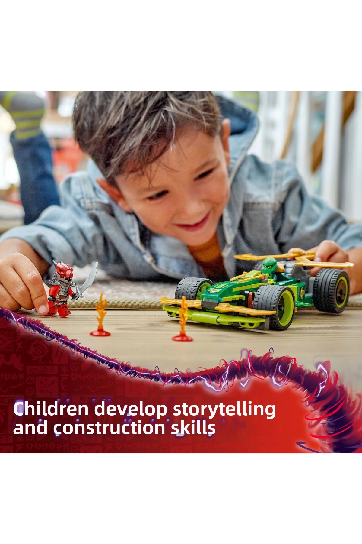 ® NINJAGO® ست اسباب‌بازی ماشین مسابقه‌ای کش‌دار لویید ۷۱۸۲۸