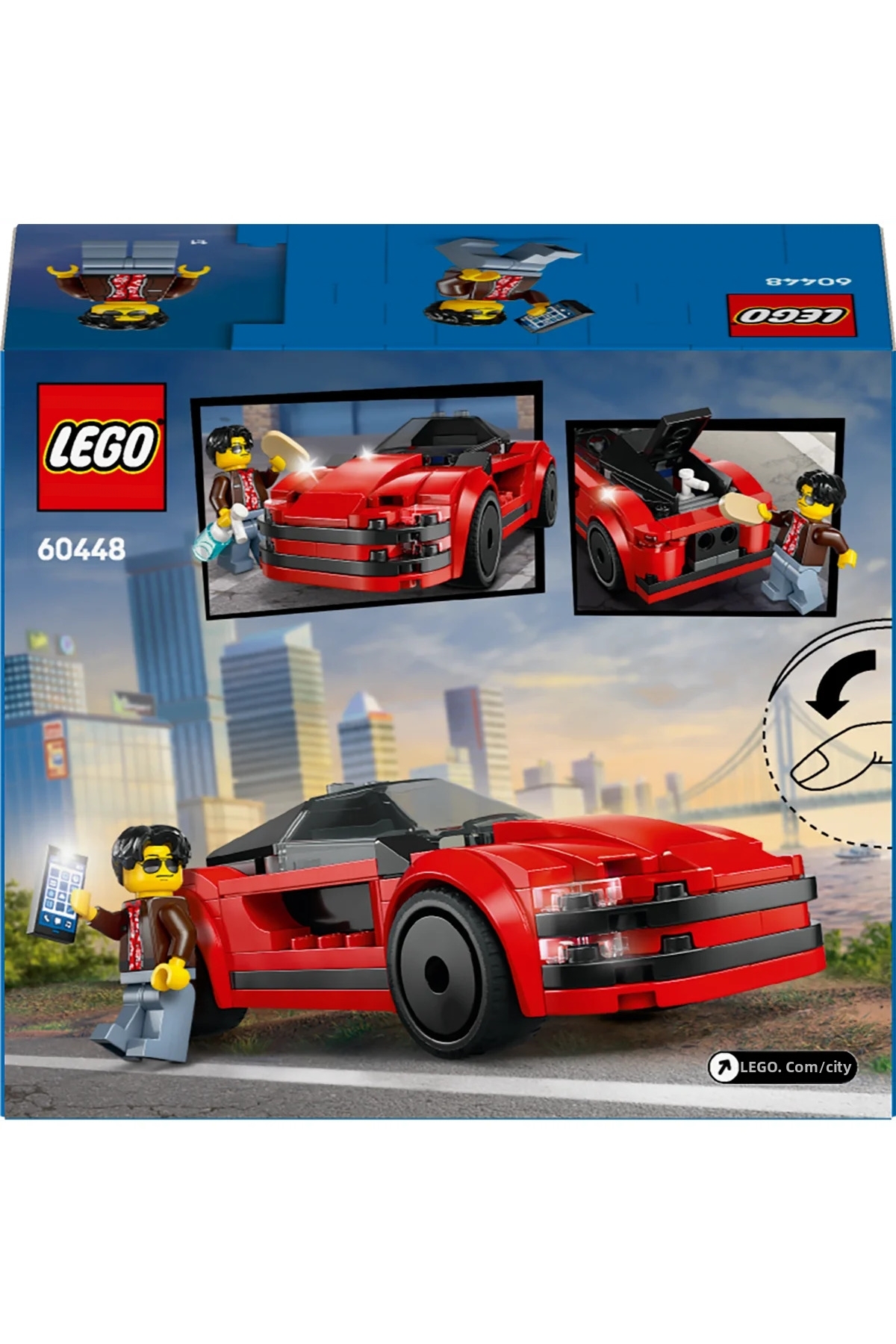 ® ماشین اسپرت قرمز شهری 60448 – مجموعه ساختنی اسباب‌بازی خلاقانه ۵+ (۱۰۹ قطعه)