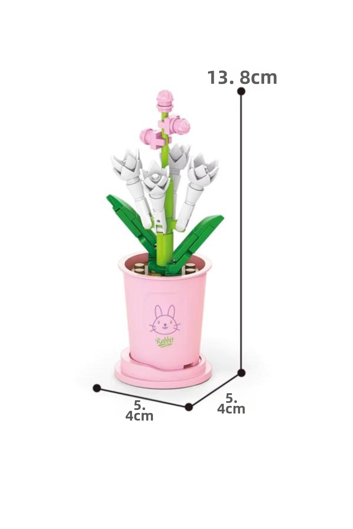 Ctoys Flower Blocks 8814-4 Polianthes Tuberosa – ست ۵۱ تکه بلوک‌های ساختنی گل (سنین ۶ سال به بالا)