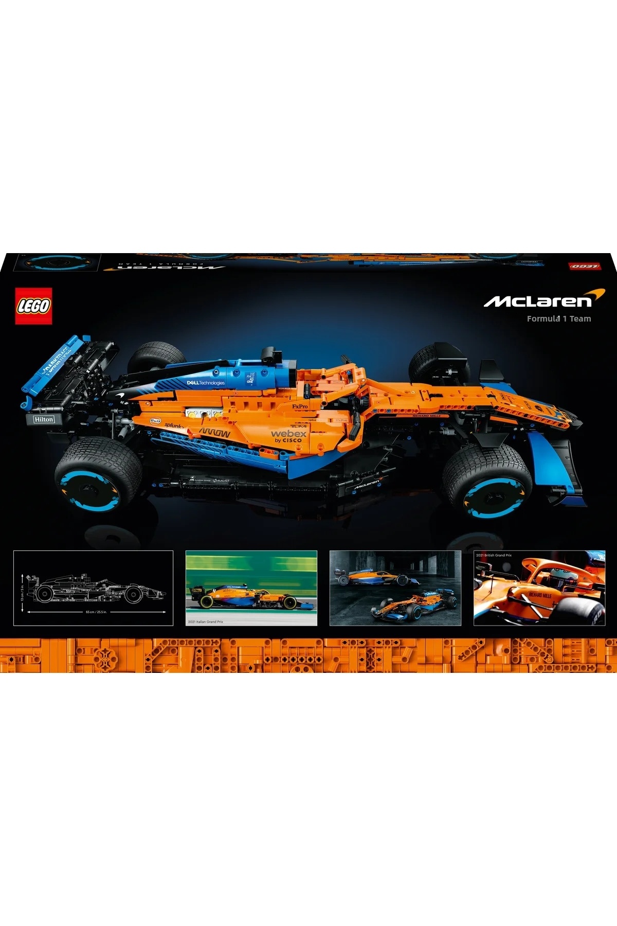 مجموعه ساختنی ماشین مسابقه ®تکنیک مک‌لارن فرمول ۱ ۲۰۲۲ ۴۲۱۴۱ برای کودکان بالای ۱۸ سال (۱۴۳۲ قطعه)