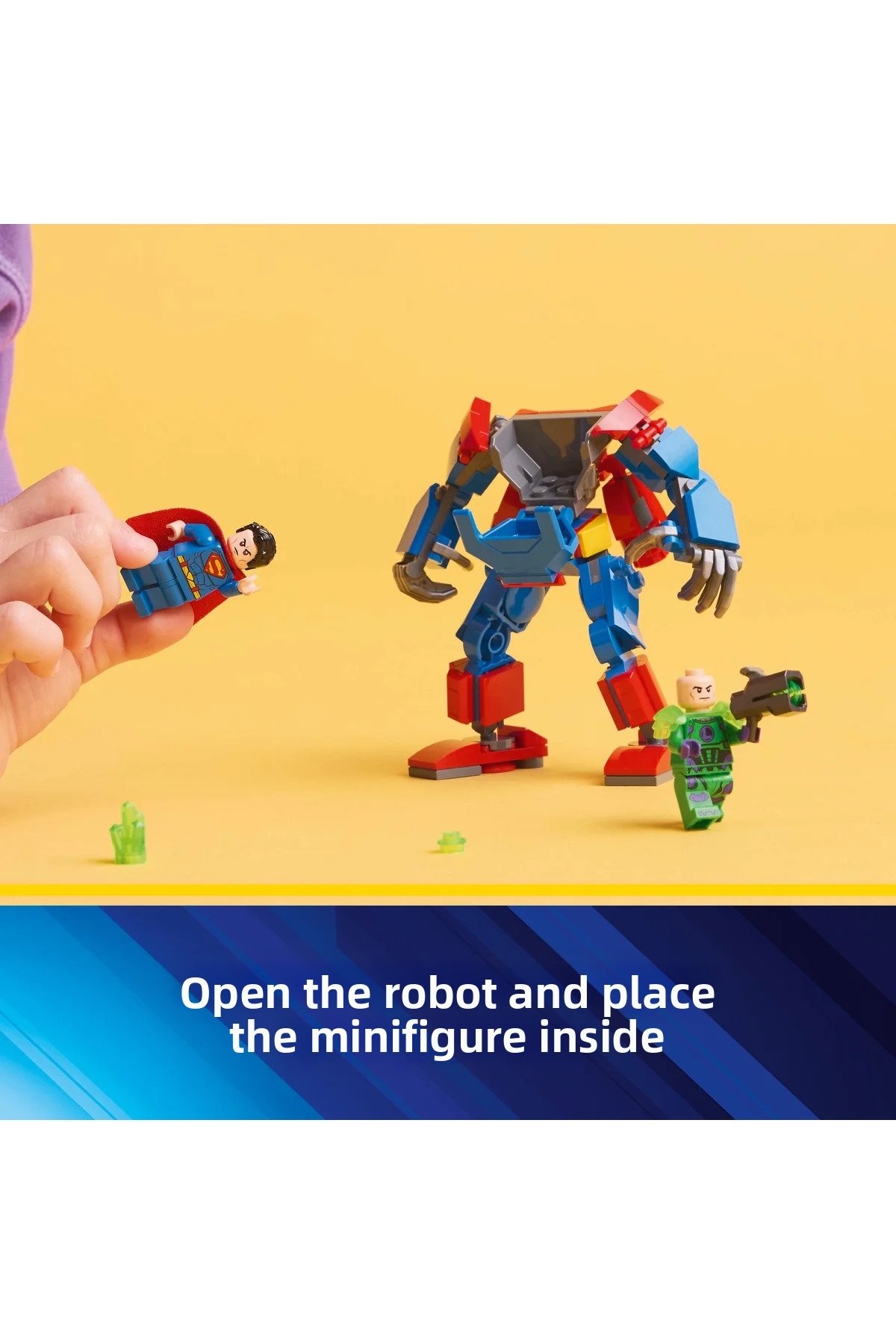 ® دی‌سی بتمن ™ سوپرمن ™ ربات در برابر لکس لوثر ™ ۷۶۳۰۲ – مجموعه ساختنی اسباب‌بازی ۶+ (۱۲۰ قطعه)