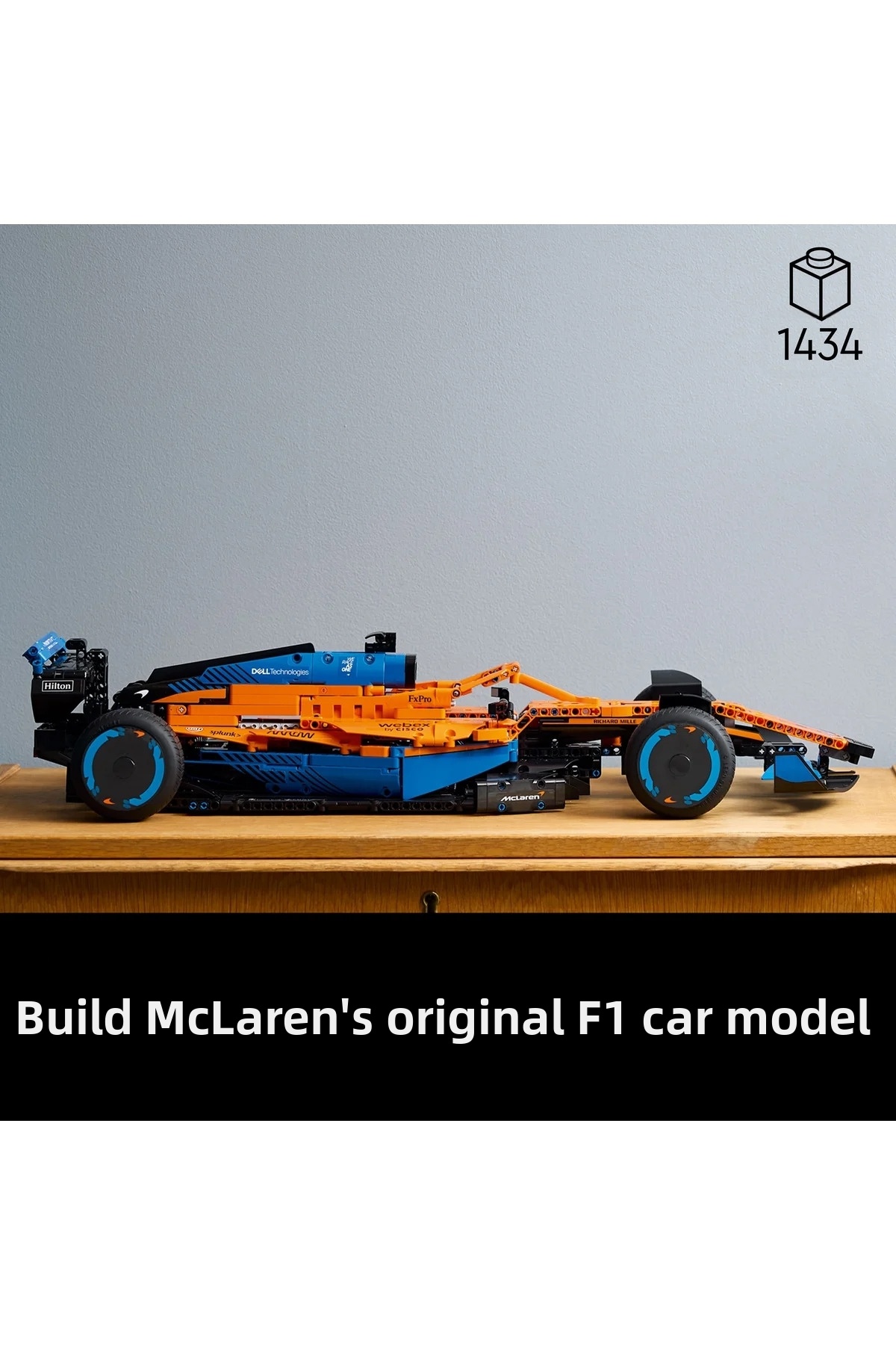 مجموعه ساختنی ماشین مسابقه ®تکنیک مک‌لارن فرمول ۱ ۲۰۲۲ ۴۲۱۴۱ برای کودکان بالای ۱۸ سال (۱۴۳۲ قطعه)