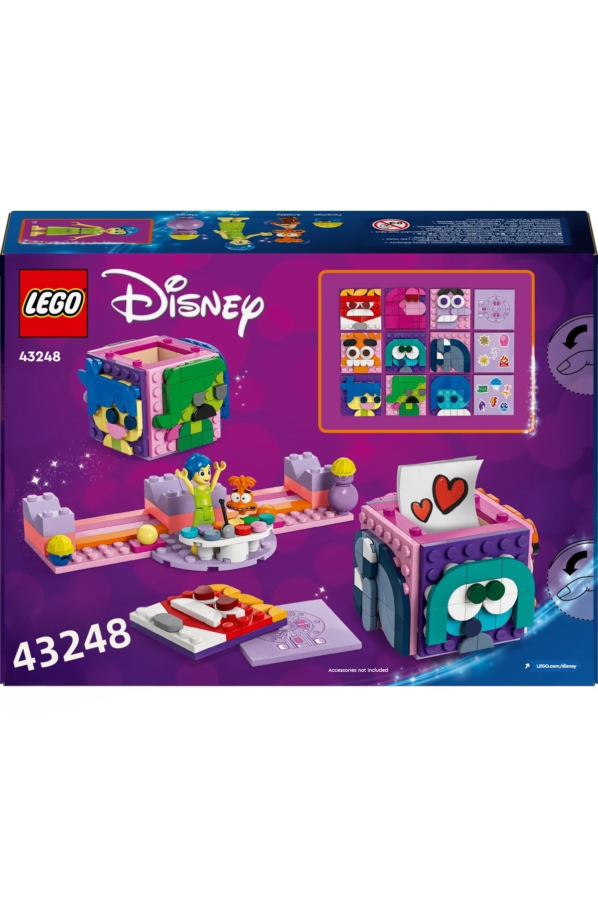 ® | دیزنی پیکسار Inside Out 2 مکعبهای حالت، اسباببازی ساختنی ۴۳۲۴۸ برای کودکان بالای ۹ سال (۳۹۴ قطعه)