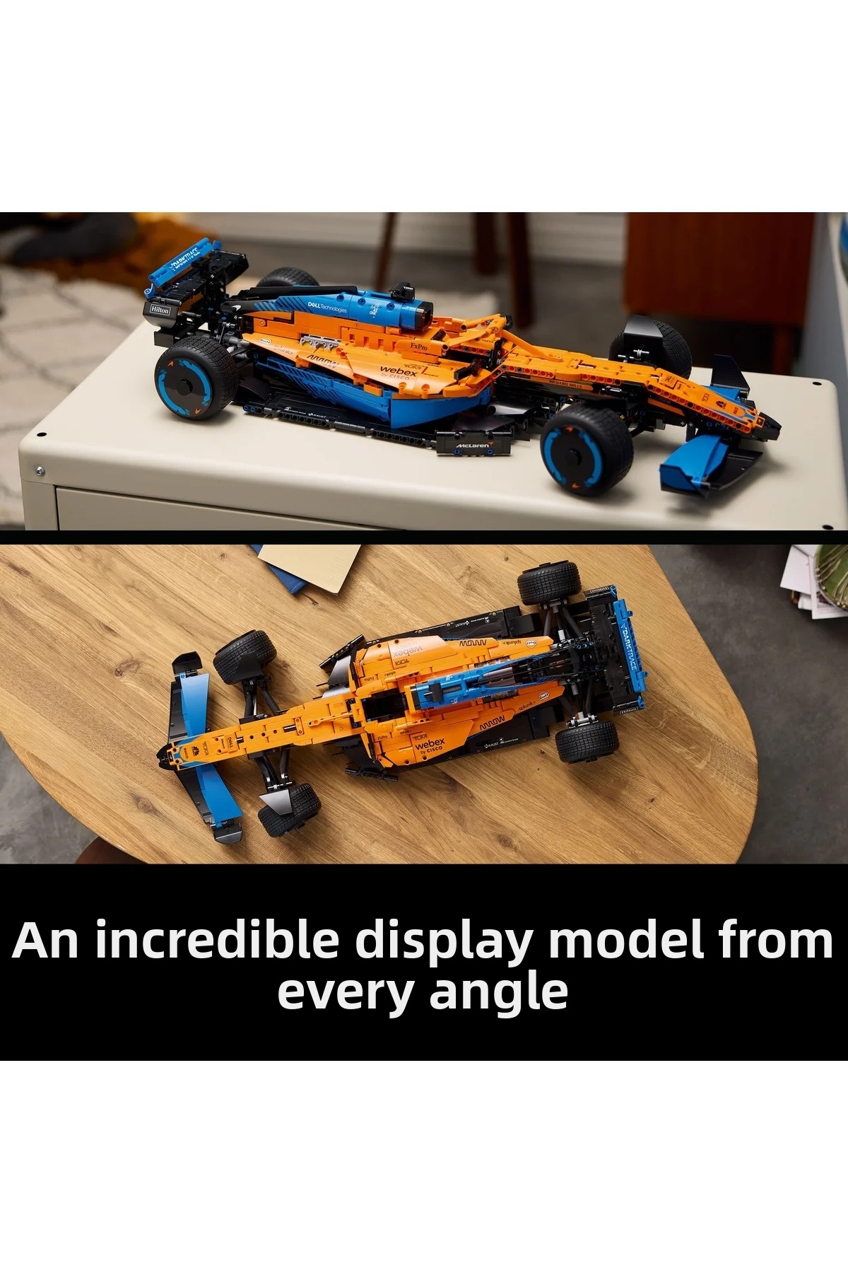 مجموعه ساختنی ماشین مسابقه ®تکنیک مک‌لارن فرمول ۱ ۲۰۲۲ ۴۲۱۴۱ برای کودکان بالای ۱۸ سال (۱۴۳۲ قطعه)