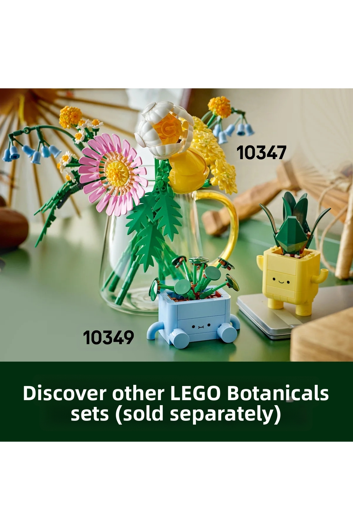 ® Botanicals Happy Plants 10349 - کیت ساخت گل تزئینی برای کودکان ۹ سال به بالا (۲۱۷ قطعه)