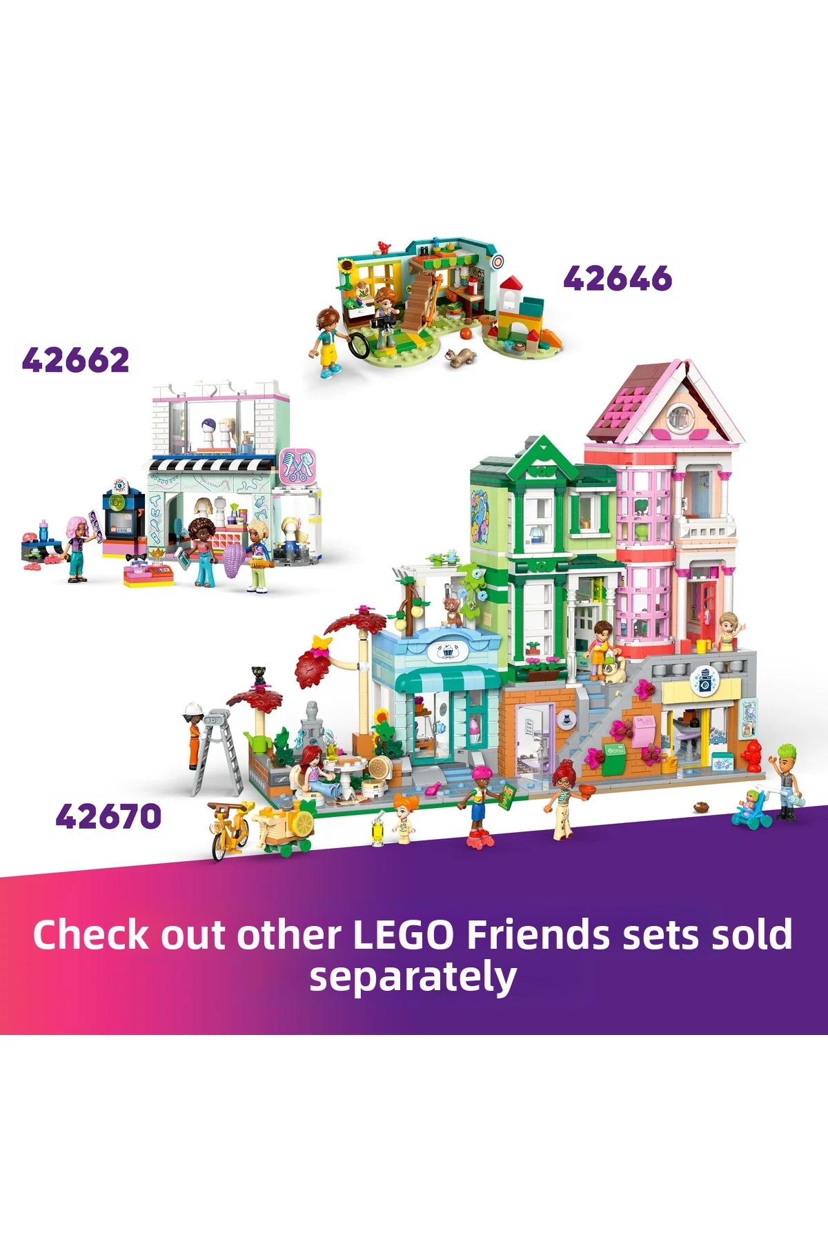 ® Friends اتاق پیسلی ۴۲۶۴۷ – مجموعه ساخت‌وساز اسباب‌بازی برای کودکان ۶+ به همراه عروسک‌های مینیاتوری (۱۹۹P)