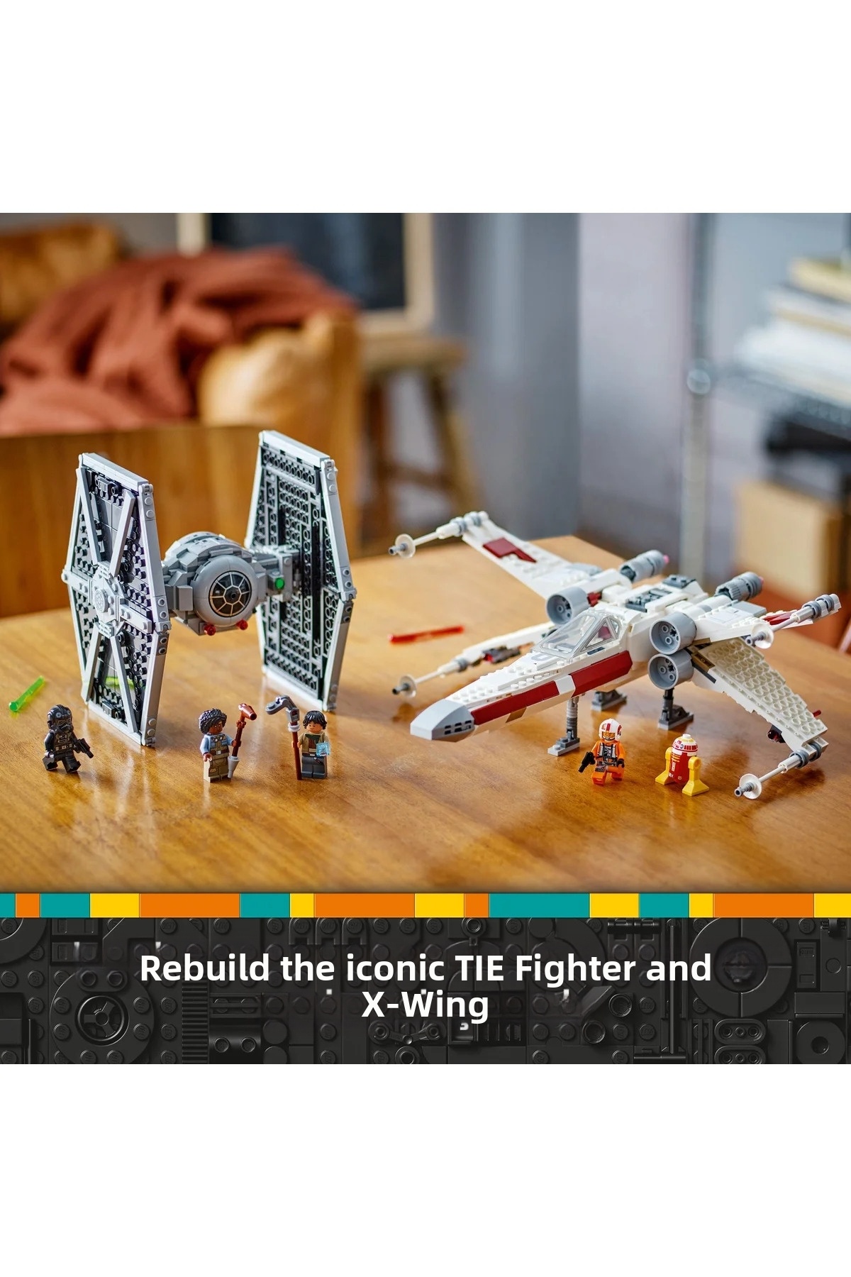 ® Star Wars ™ تای فایتر و ایکس-وین فیوژن 75393 - ست ساختنی خلاقانه (۹+ سال) (۱۰۶۳ قطعه)