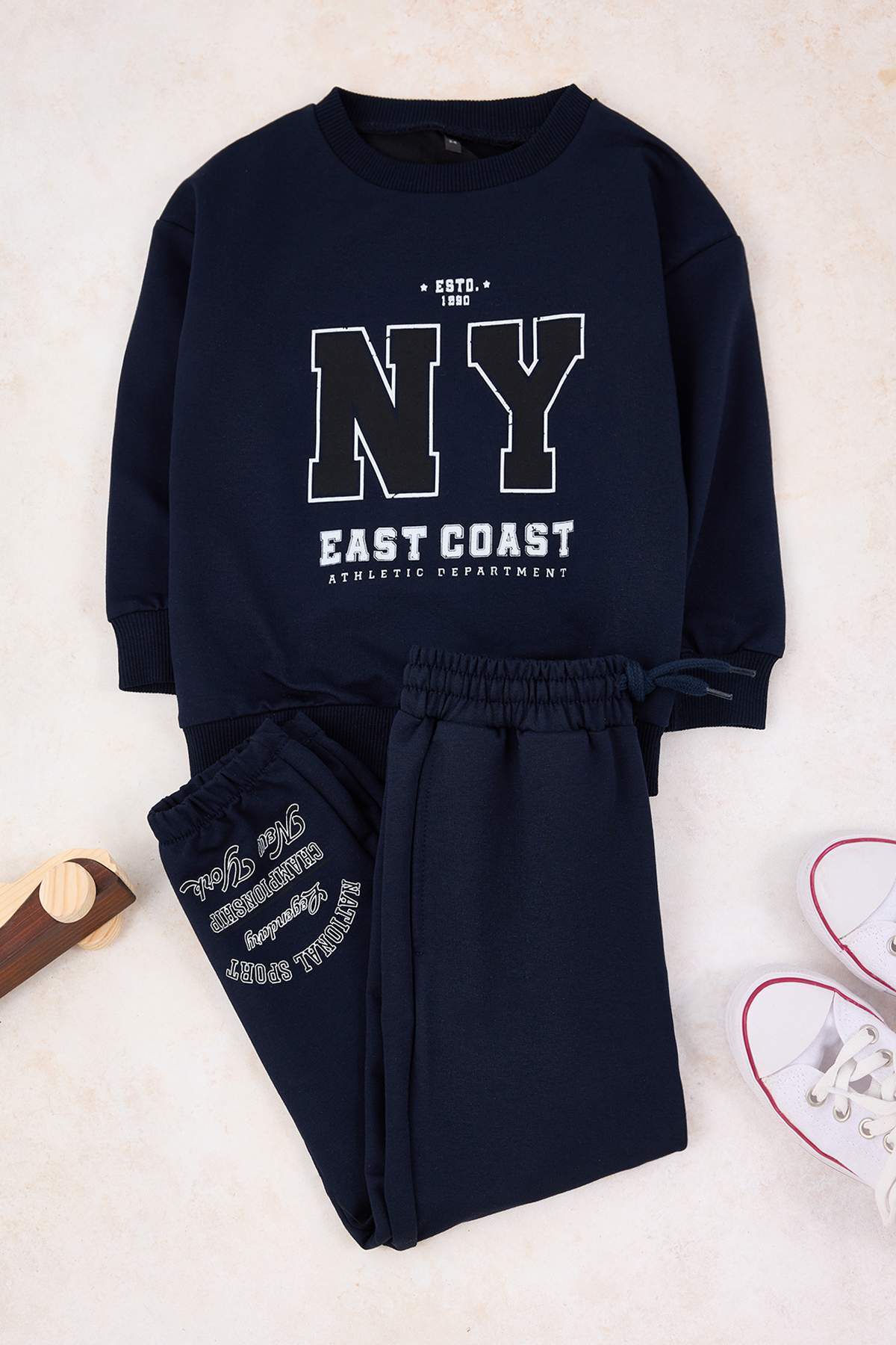 trendyolkids-boys-green-slogan-long-casualcas