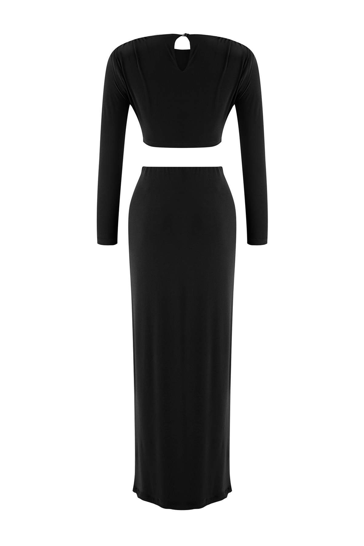 Trendyolmilla  Siyah Aksesuar Detaylı Party Alt - Üst Takım TPRAW26AU00003 Alt-Üst Takım TPRAW26AU00003 - Görsel 6