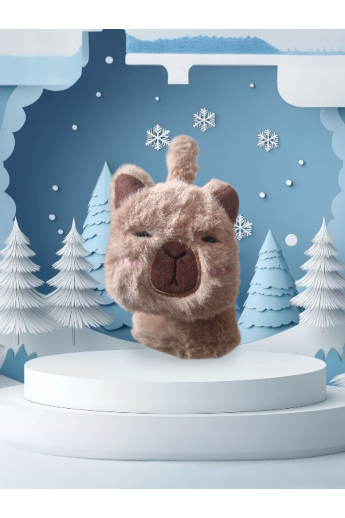 Pinkish aksesuar Capibara Peluş kulaklık