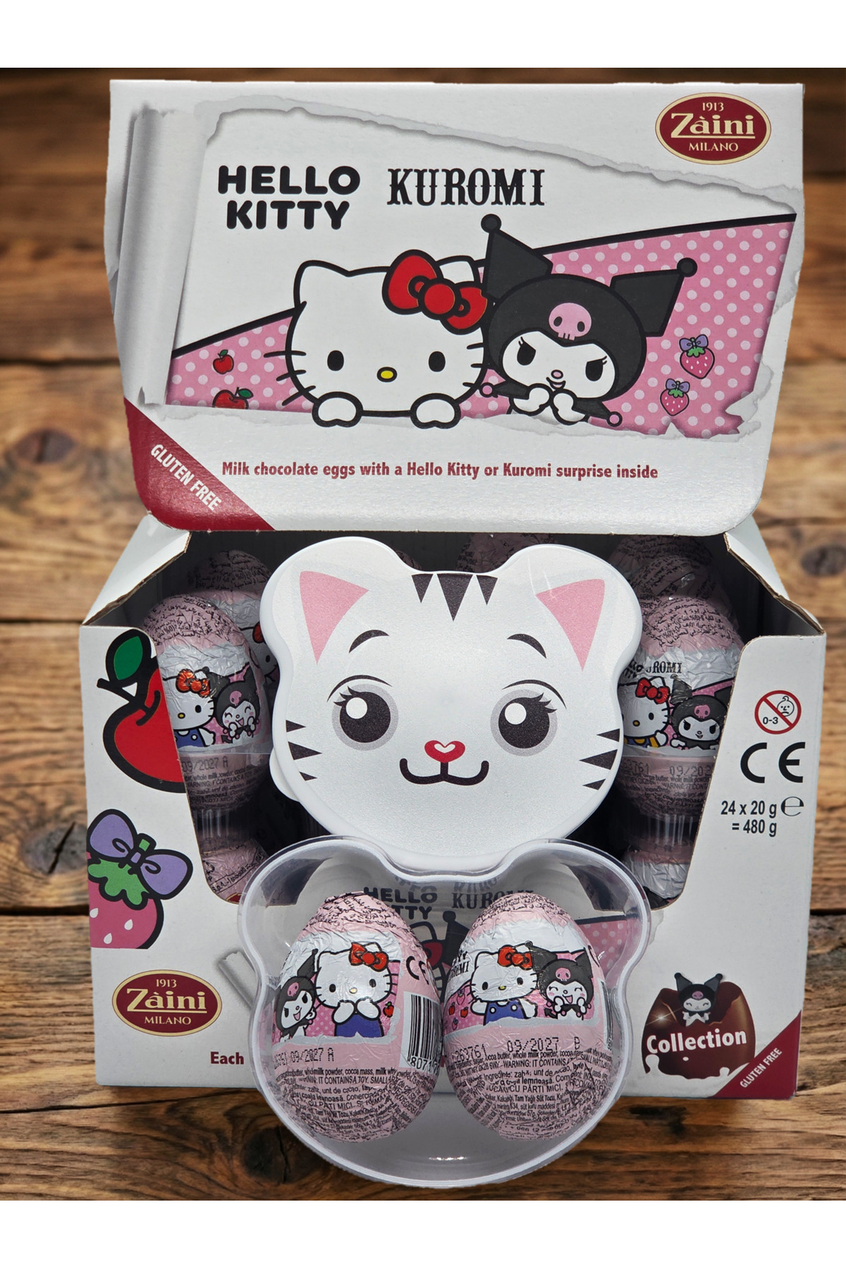 Zaini Hello Kitty Glutensiz Çikolatalı Sürpriz Yumurta 2 Adet