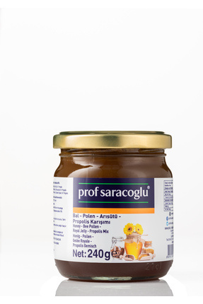 prof saracoglu Bal & Polen & Arı Sütü & Propolis Karışımı 240 G