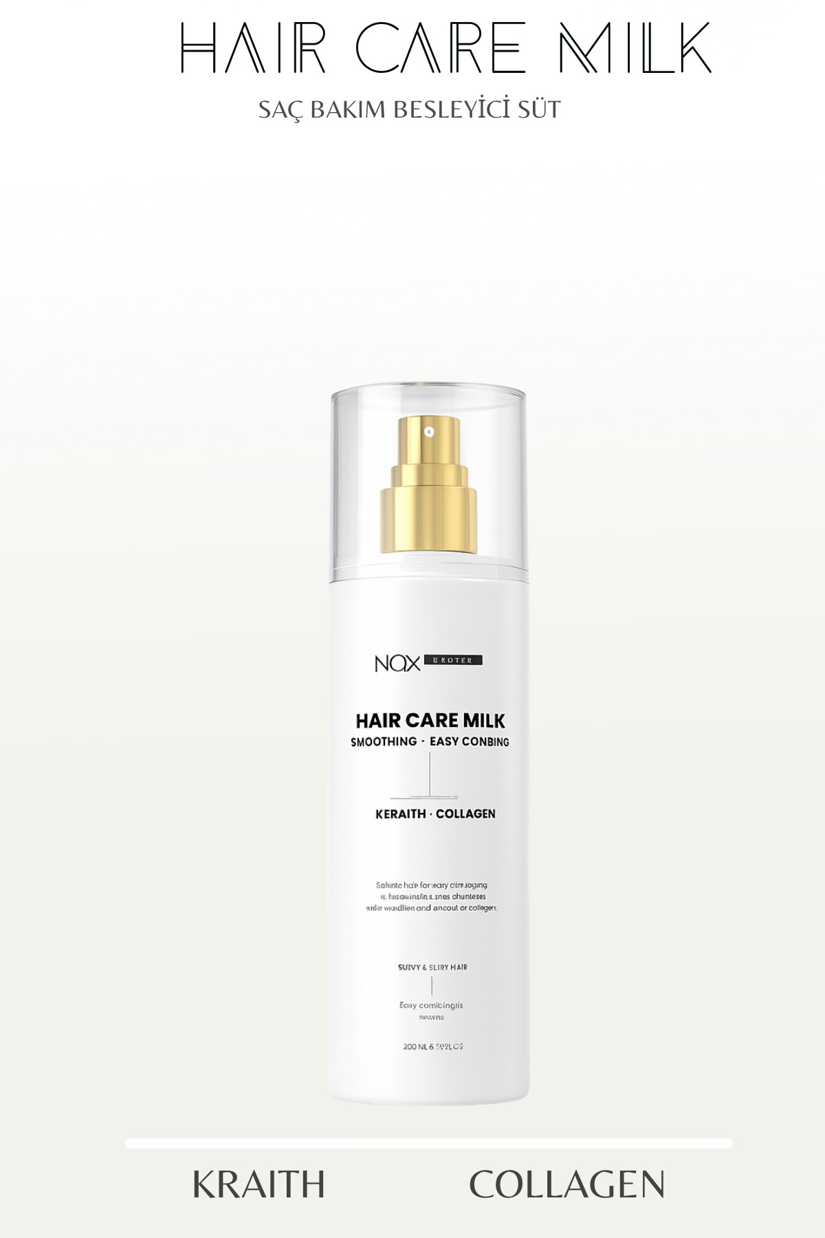 NQX PULL PROFESSIONAL Keratin Kolajen Saç Besleyici Bakım Sütü 200 ml — g4