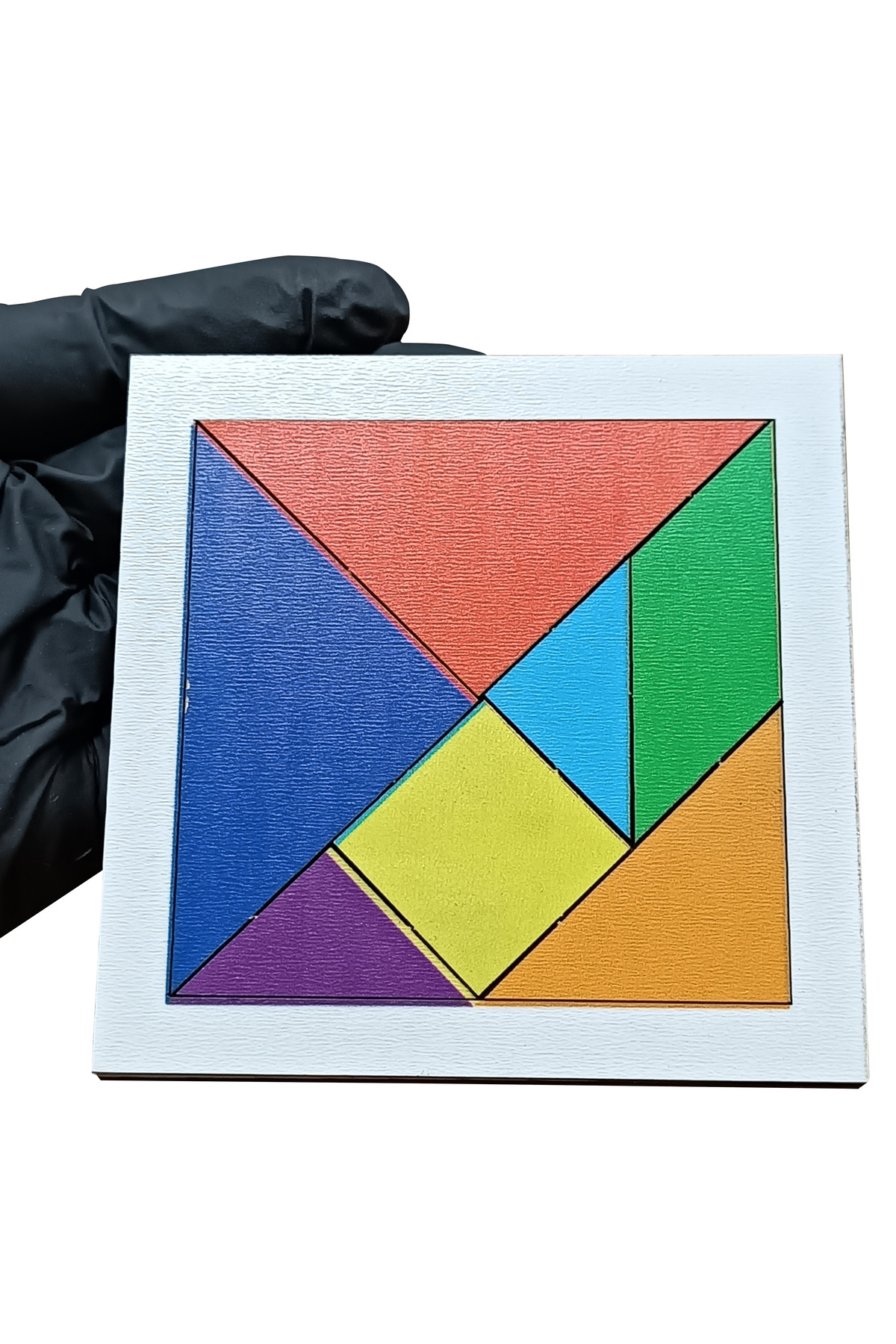 gift plus Ahşap Tangram 7 Parça Eğitici Puzzle Yapboz Oyuncak (10x10 cm) fotoğrafı 4 (önizleme)