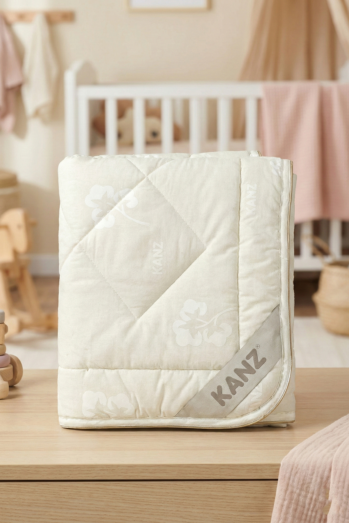 Kanz Pamuk Bebek Yorganı 95x145 cm fotoğrafı 3 (önizleme)