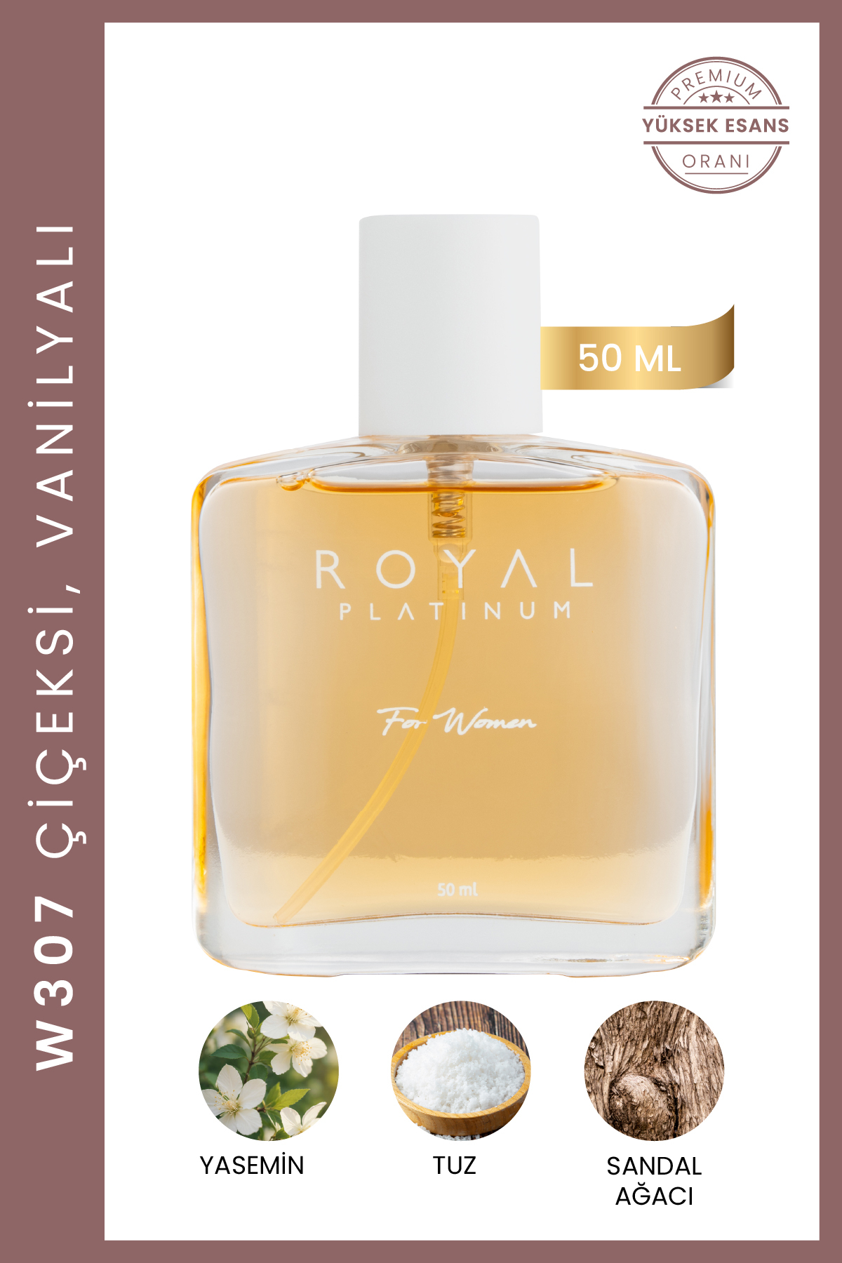 Royal Platinum W307 Kadın Parfüm Vanilya Odunsu Tatlı Yoğun - Fiyatı, Yorumları