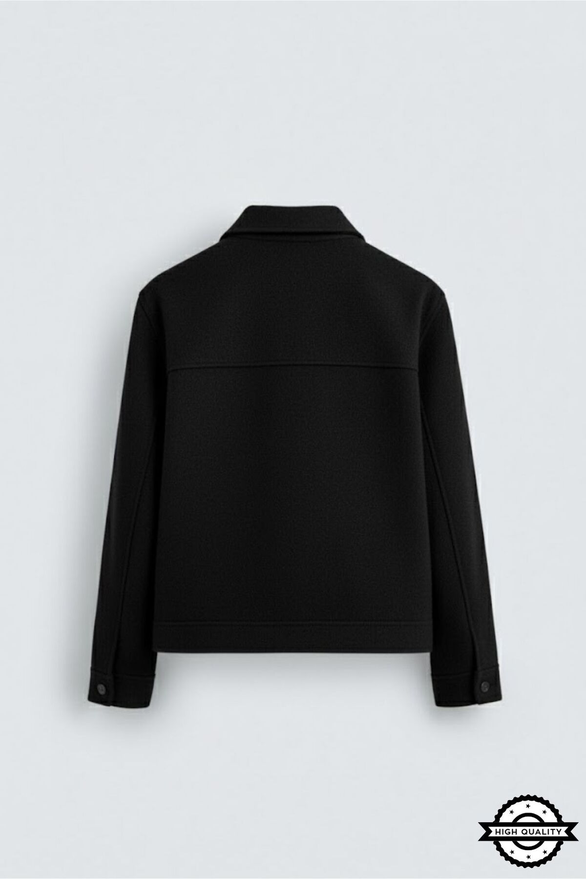 KOCCİ BUTİK  ZRA Model Kaşe Relaxed Fit Erkek Kısa Kaban Ceket Mont - Görsel 4